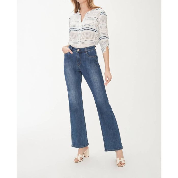 Designer FDJ Peggy Bootcut Jeans In Indigo Grailed