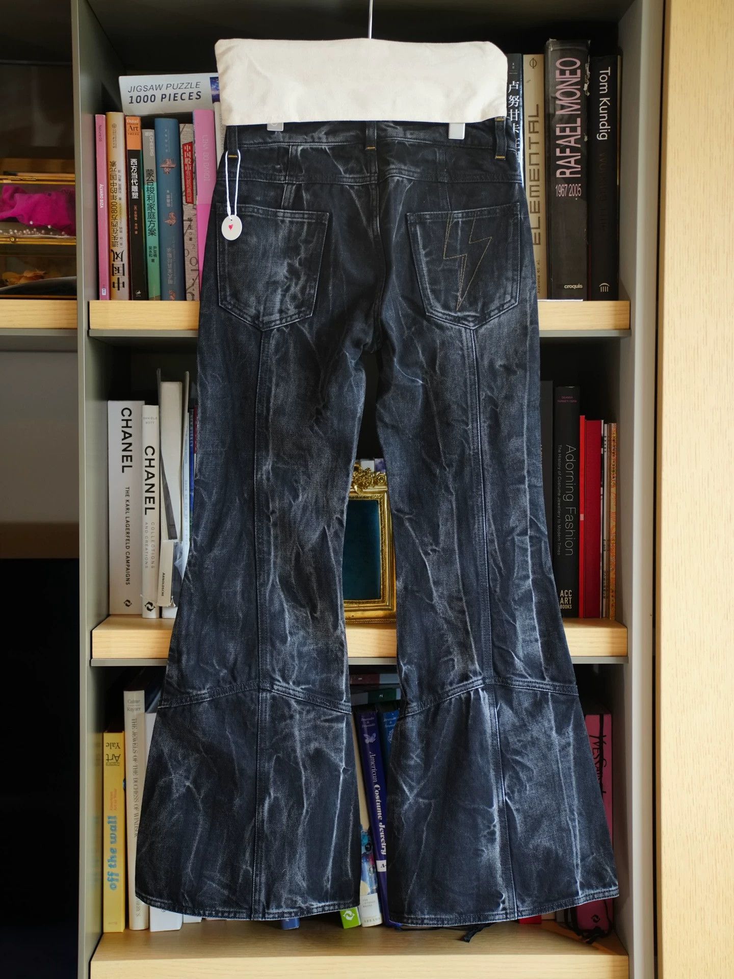 Givenchy Givenchy Women's Black Flared Jeans Size 34 Size 24" / US 00 / IT 34 - 2 Thumbnail