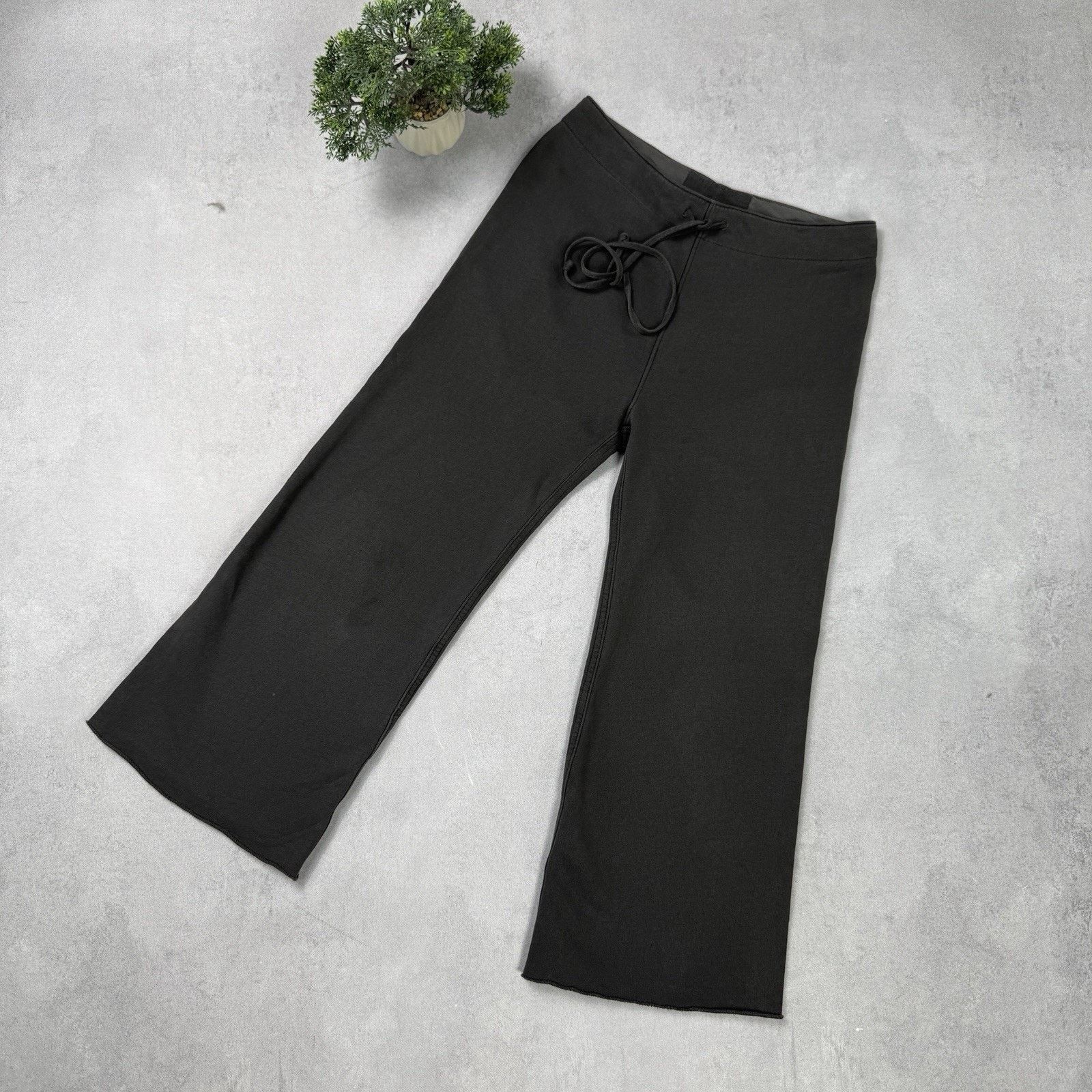 Nili Lotan NILI LOTAN Kiki cropped voile-trimmed cotton track pants Size 30" / US 8 / IT 44 - 1 Thumbnail