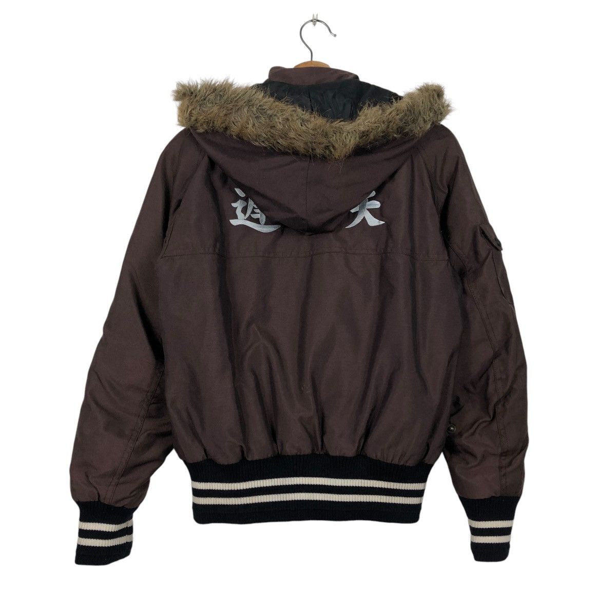 Vintage 🔥VINTAGE BIKER BOMBER JACKET FUN & FUNCTION FUR HOODIE Size US M / EU 48-50 / 2 - 10 Thumbnail