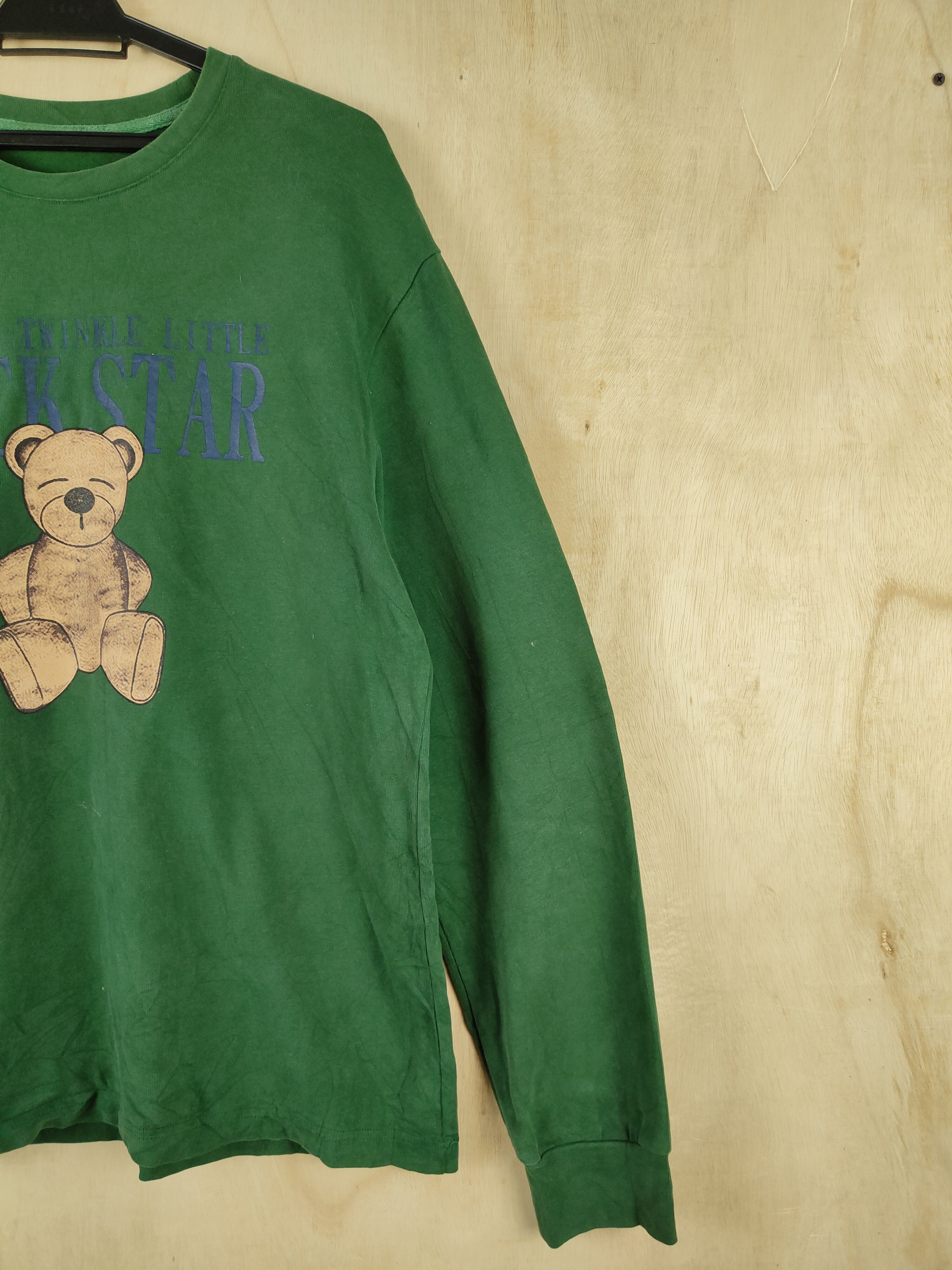 Band Tees Lolthedice rockstar teddy bear Green Sweatshirts #S2621 Size US L / EU 52-54 / 3 - 6 Thumbnail