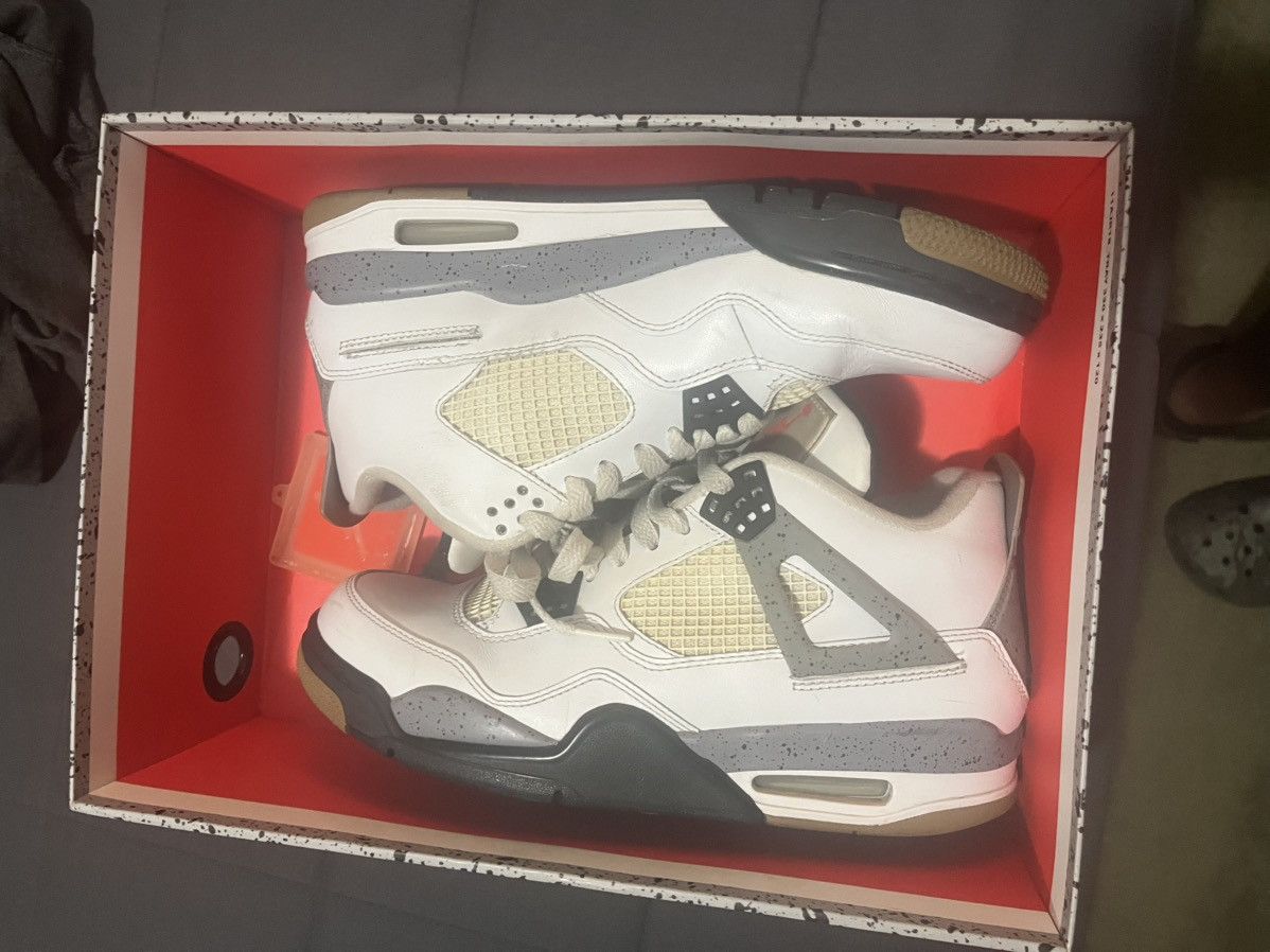 Nike Air Jordan 4 White Cement Size 8 US Size US 8 / EU 41 - 1 Thumbnail
