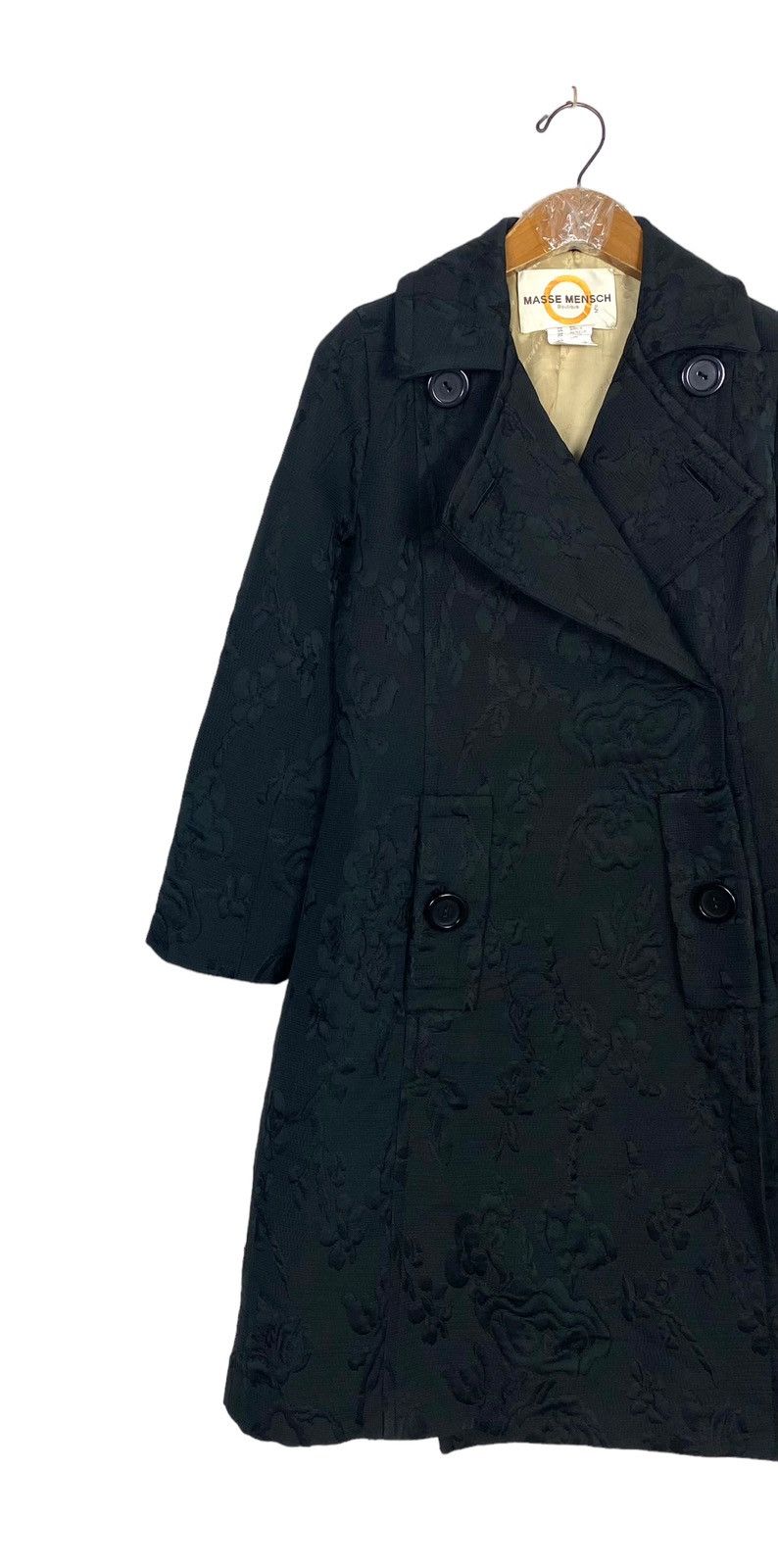Japanese Brand Rare‼️ Vintage Masse Mensch Boutique Wool Coat Made in Japan Size S / US 4 / IT 40 - 2 Thumbnail