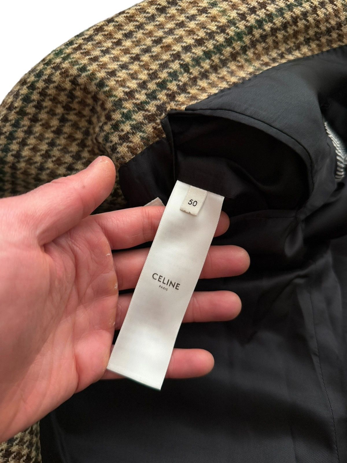Celine 2019 Tournon Houndstooth Wool Blazer Size US M / EU 48-50 / 2 - 11 Thumbnail