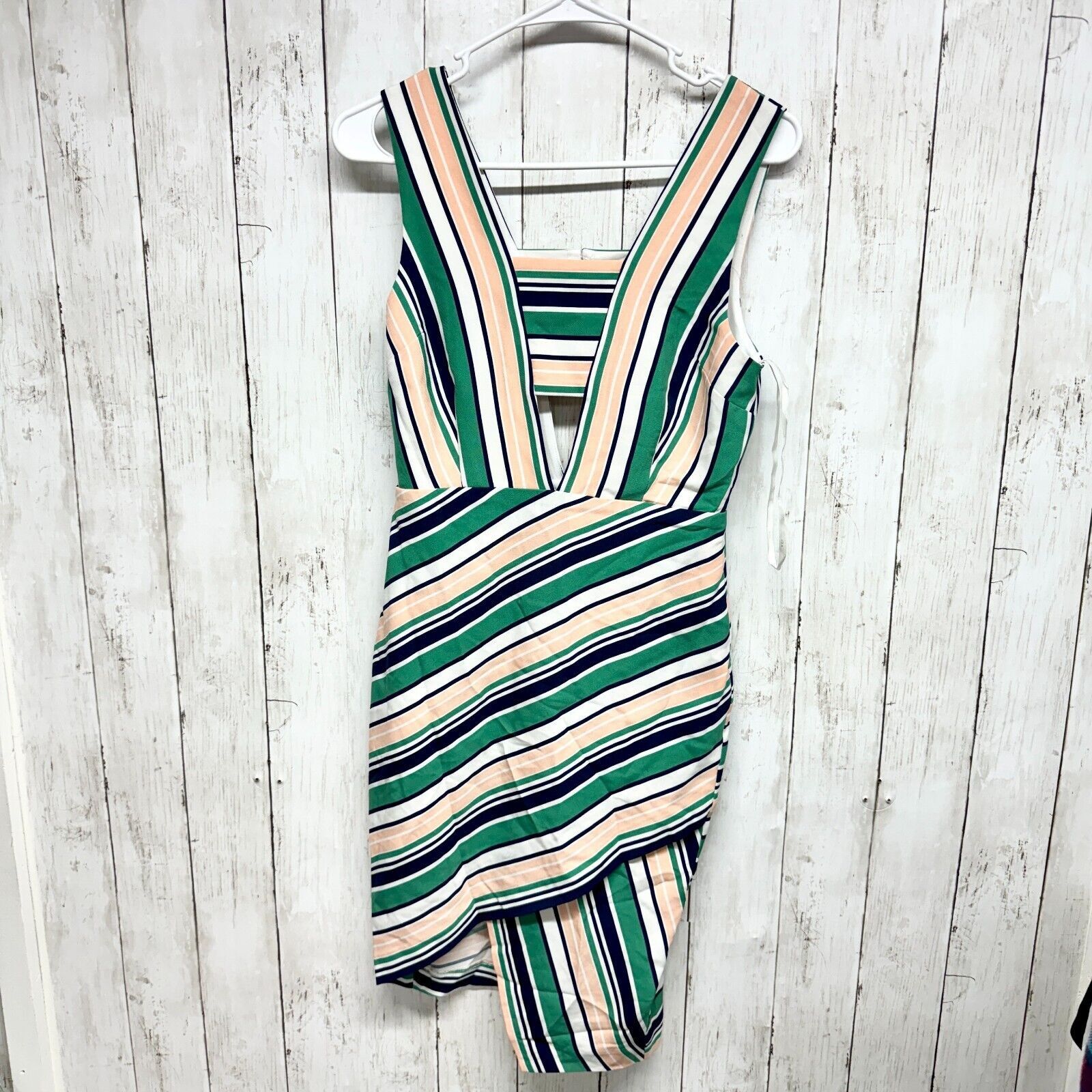 Other J.O.A. Dress Size Small Striped Asymmetrical Mini Sleeveless Size S / US 4 / IT 40 - 1 Thumbnail