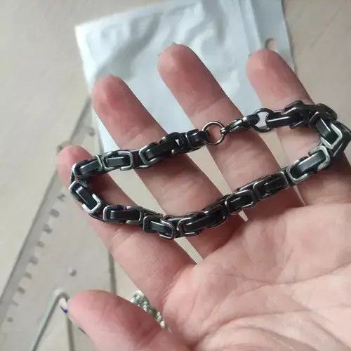 Jewelry Block Chain Bracelet Size ONE SIZE - 2 Thumbnail