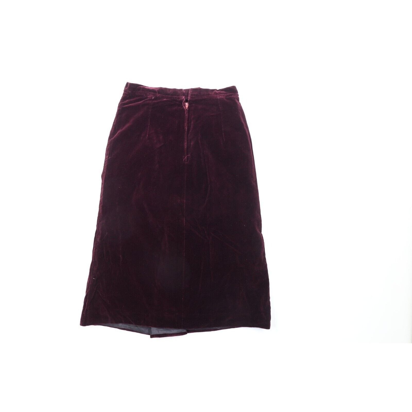 Vintage Vintage 50s 60s Rockabilly Velvet Velour Pencil Skirt Size 27" / US 4 / IT 40 - 8 Thumbnail