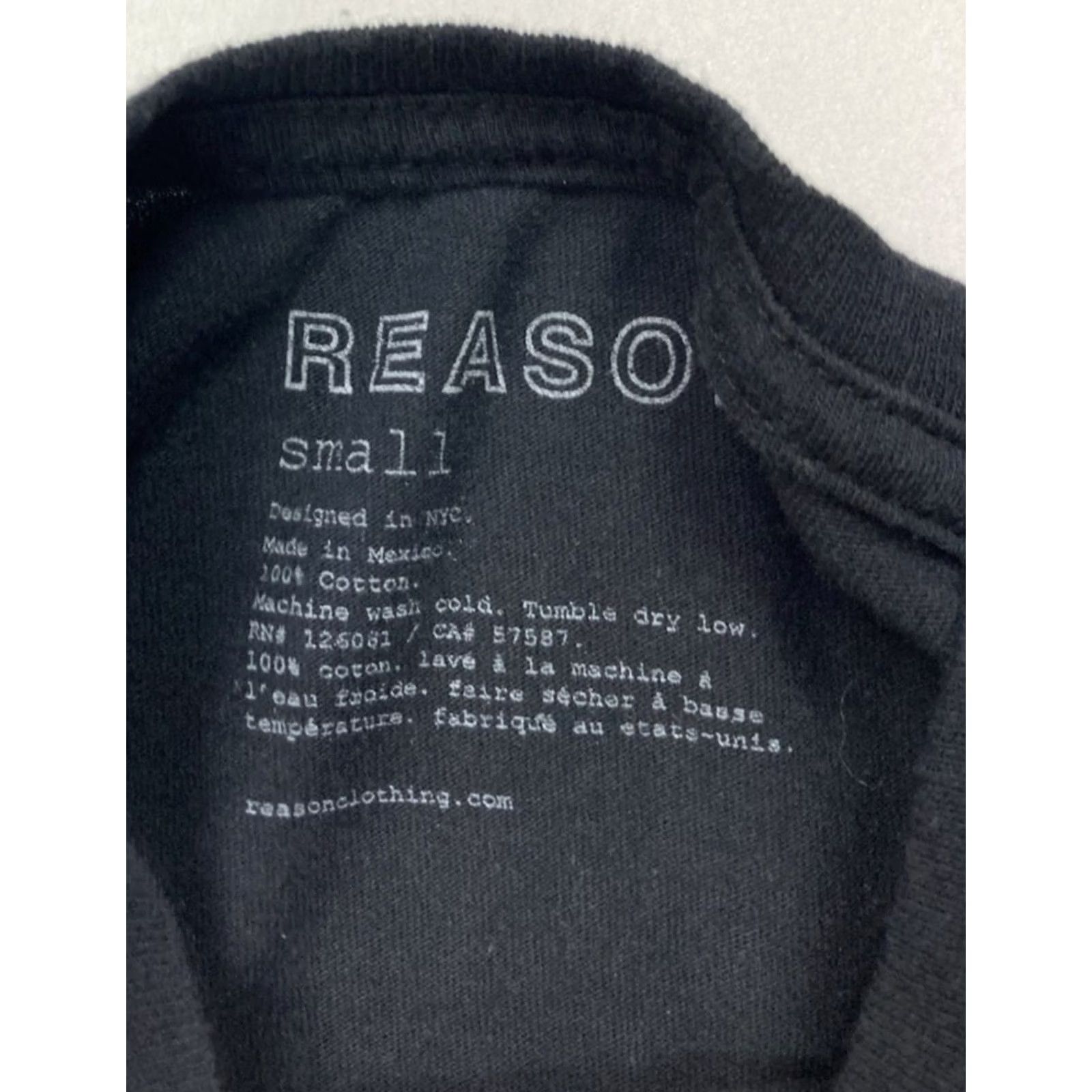 Reason Reason Skull Graphic Print T-Shirt Men Small Black Long Sleeve Size US S / EU 44-46 / 1 - 4 Thumbnail