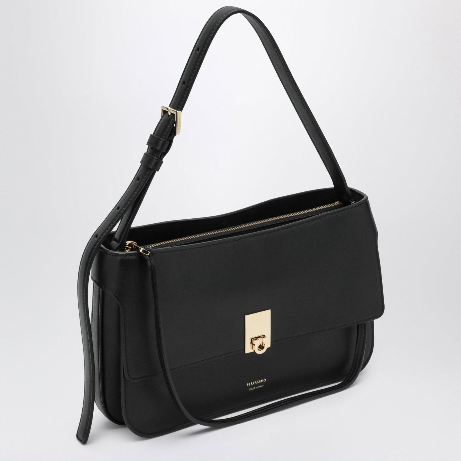 Salvatore Ferragamo FERRAGAMO Cara XS Black Calfskin Shoulder Bag New & Authenti Size ONE SIZE - 2 Thumbnail