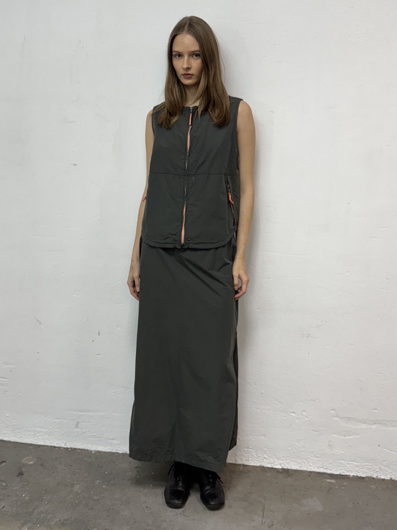 Vintage Two piece set skirt and vest Prada Style Size M / US 6-8 / IT 42-44 - 1 Thumbnail
