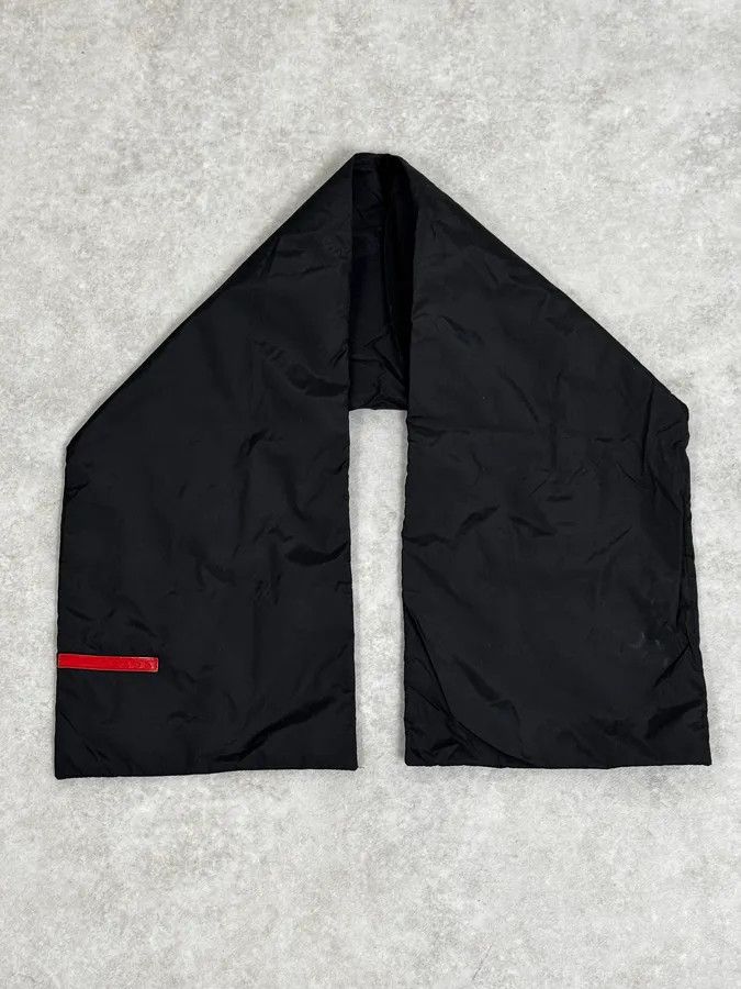 Prada 2000s Prada Black Magnetic Nylon Scarf Size ONE SIZE - 2 Thumbnail