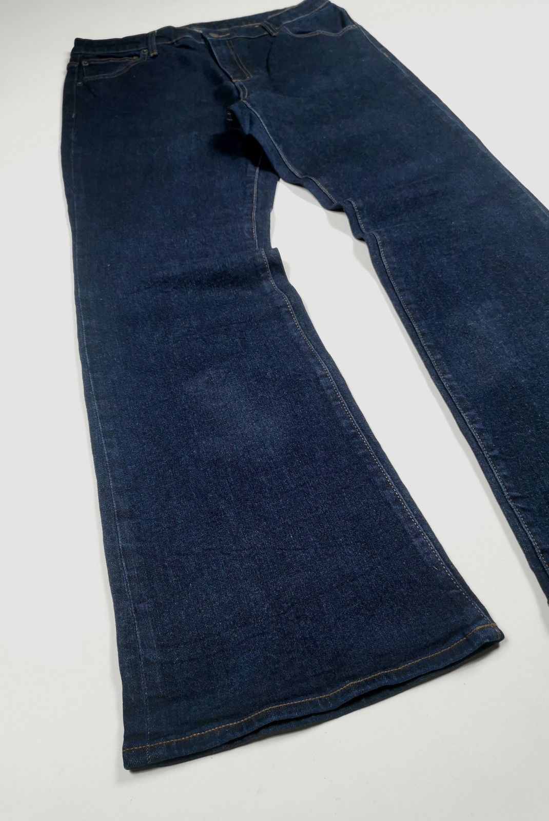 If Six Was Nine Flare Bootcut Gu Japan Denim Jeans Size US 33 - 2 Thumbnail