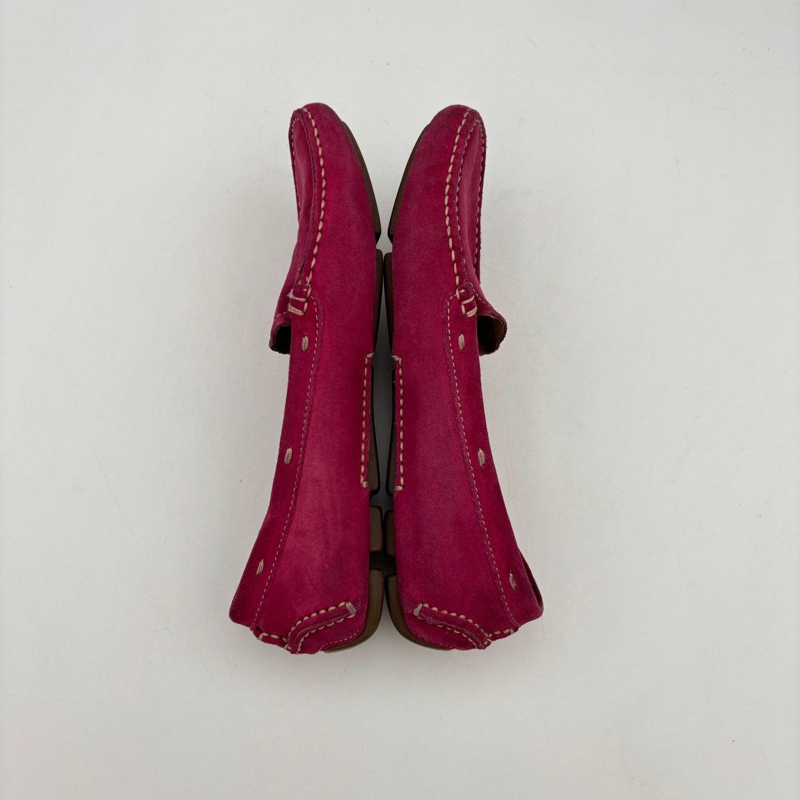 Prada Prada Fuschia Suede Driving Loafers Moccasins Women's 35.5 Size US 5.5 / IT 35.5 - 7 Thumbnail
