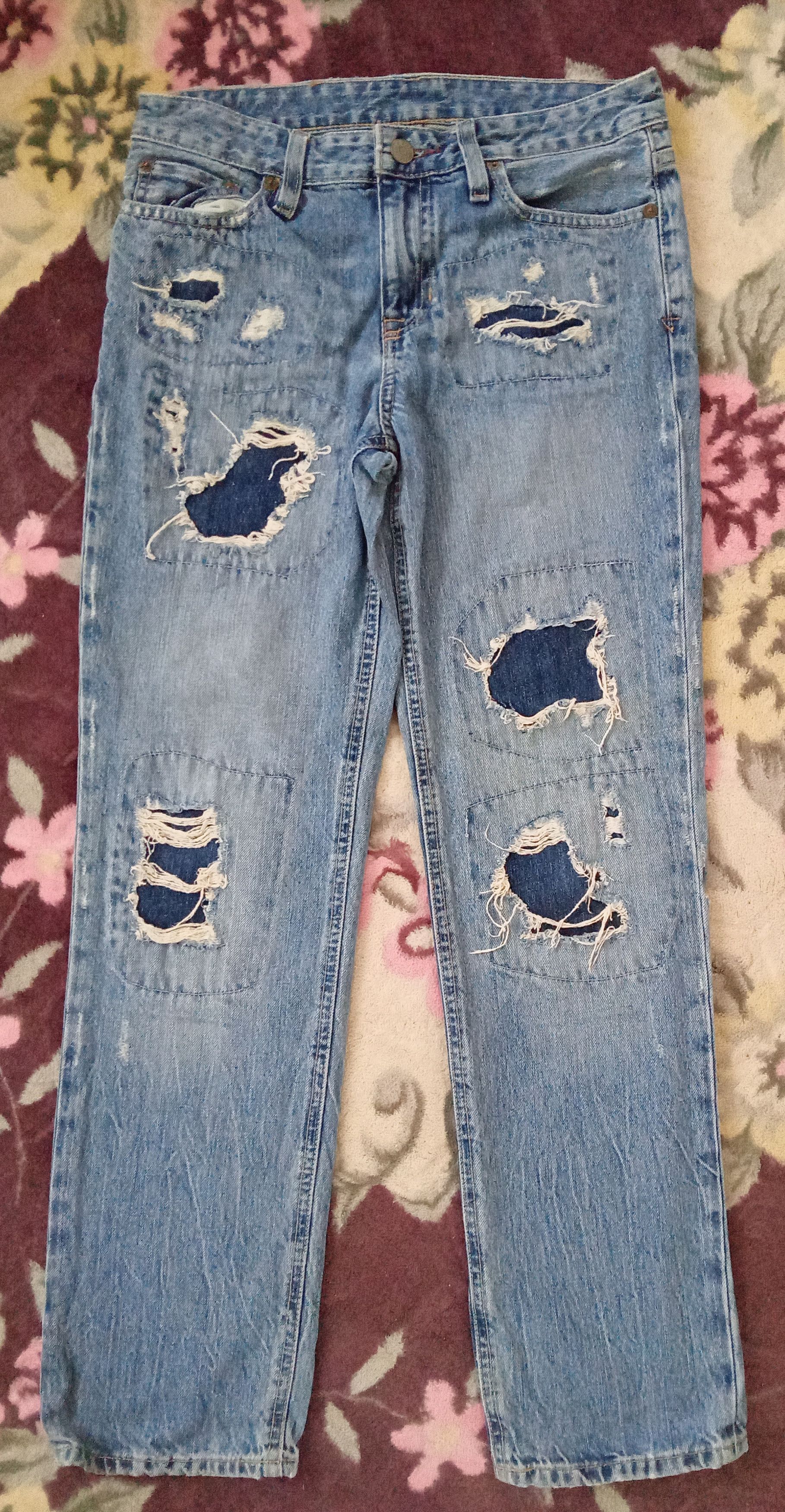 Polo Ralph Lauren Polo Ralph Lauren Distressed Jeans Size US 29 - 1 Thumbnail