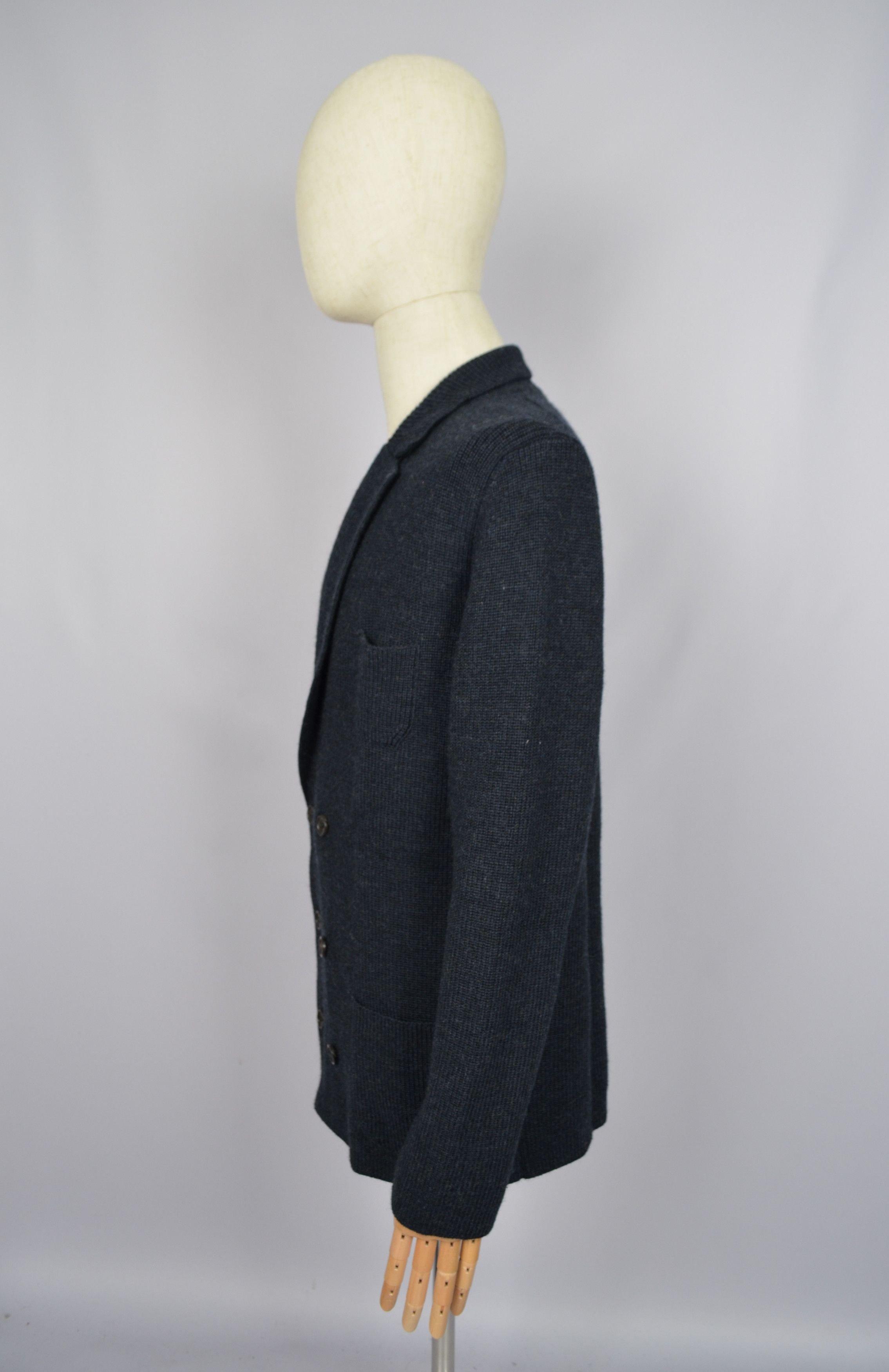 Designer × Roberto Collina Roberto Collina Double Breasted Sweater Cardigan Wool Sz 54 Size US XL / EU 56 / 4 - 6 Thumbnail