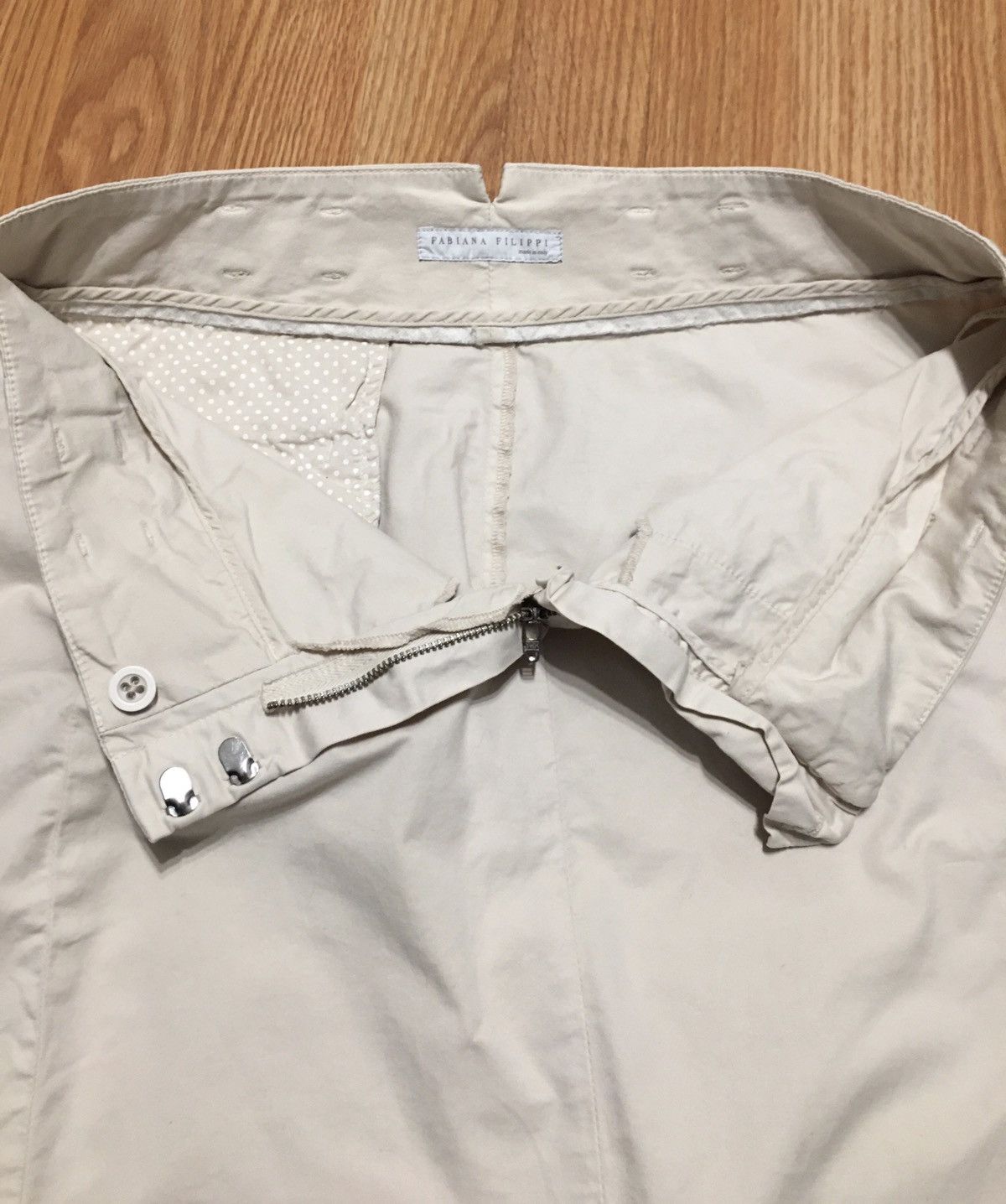 Fabiana Filippi Fabiana Filippi Beige Cotton Womens Skirt EU38 US M Size 30" / US 8 / IT 44 - 11 Thumbnail
