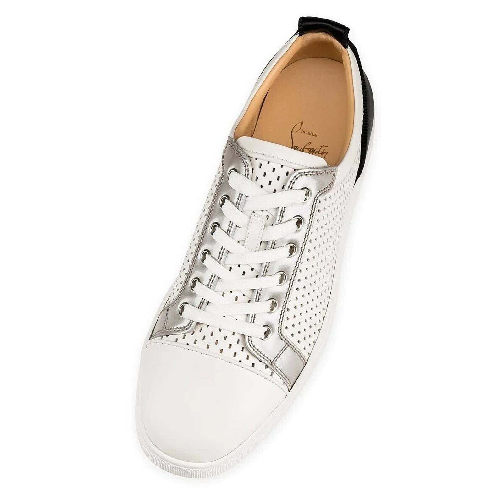 Christian Louboutin Christian Louboutin AC Louis Junior Flat Mens White Black Size US 7 / EU 40 - 7 Thumbnail