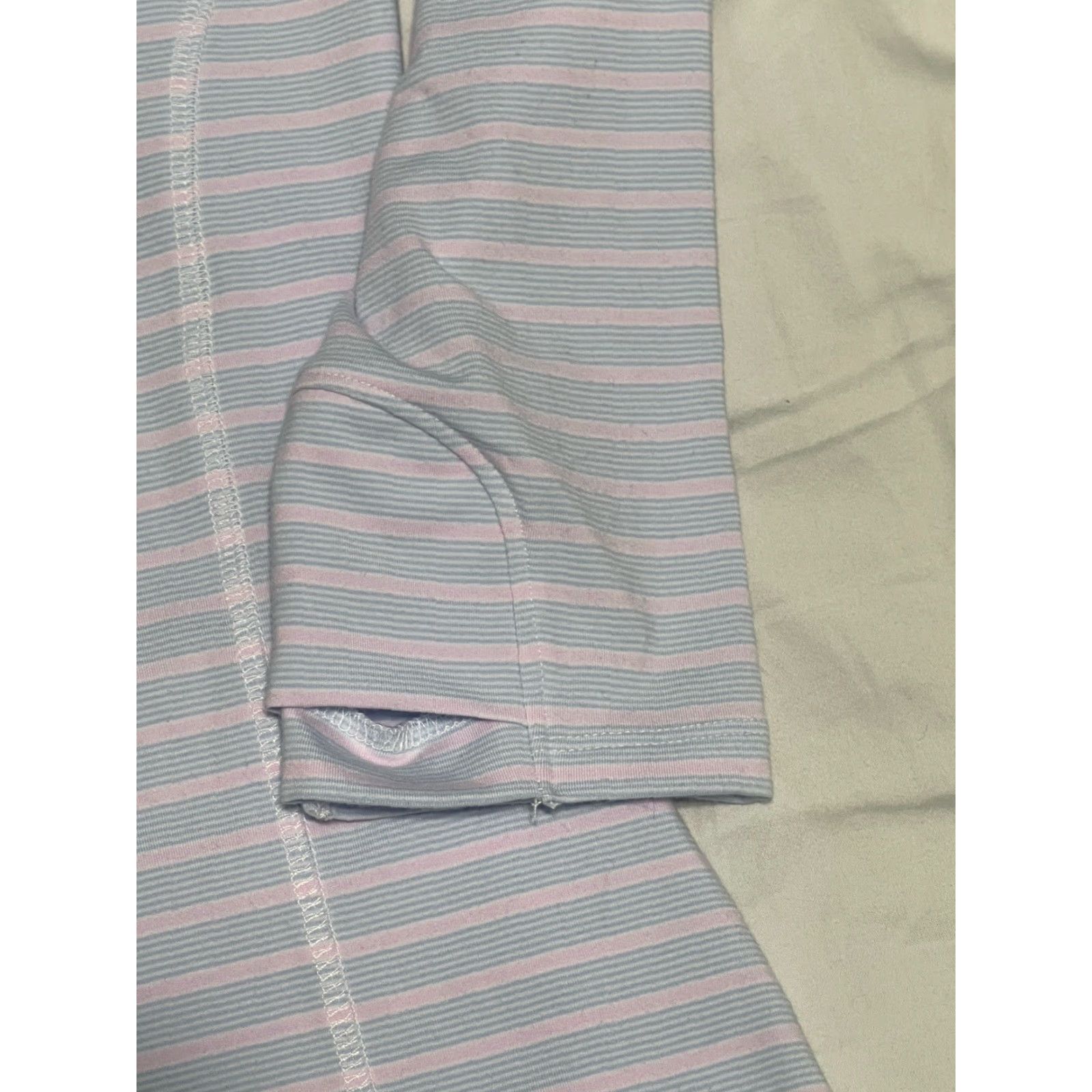 Pinko Rhoback Performance Pullover 1/4 Zip Women’s Sz Small Pink Blue Striped Size S / US 4 / IT 40 - 3 Thumbnail