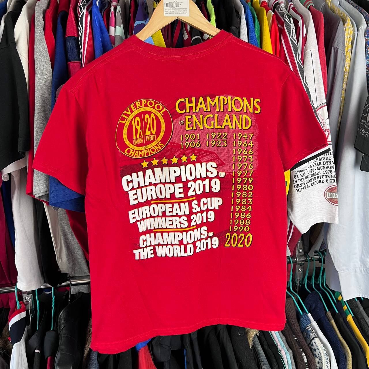 Vintage Liverpool Champions of England Tshirt Size M Size US M / EU 48-50 / 2 - 4 Thumbnail