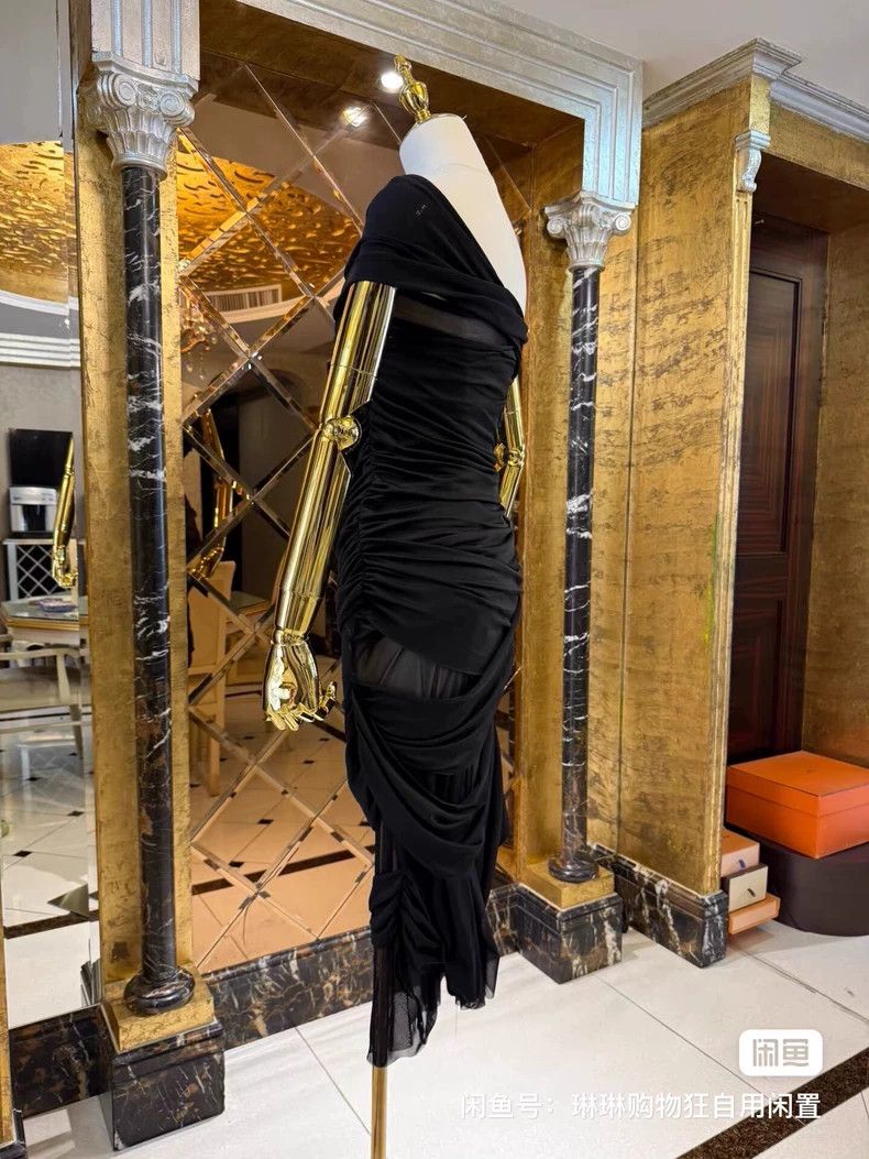 Versace Versace Mesh pleated dress Size M / US 6-8 / IT 42-44 - 6 Thumbnail