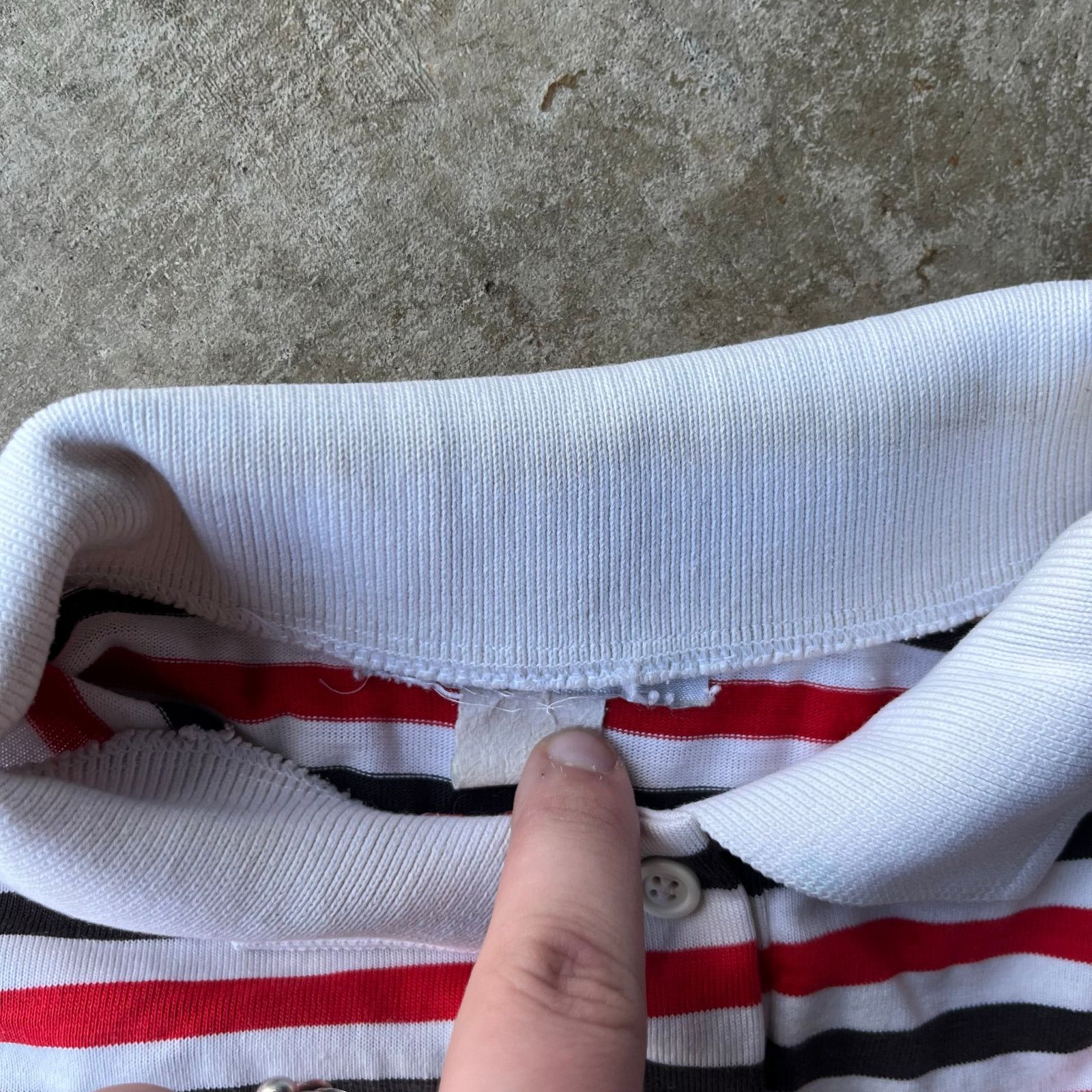 Vintage VINTAGE RED STRIPED SHIRT 80S 90S MEDIUM Size US M / EU 48-50 / 2 - 4 Thumbnail