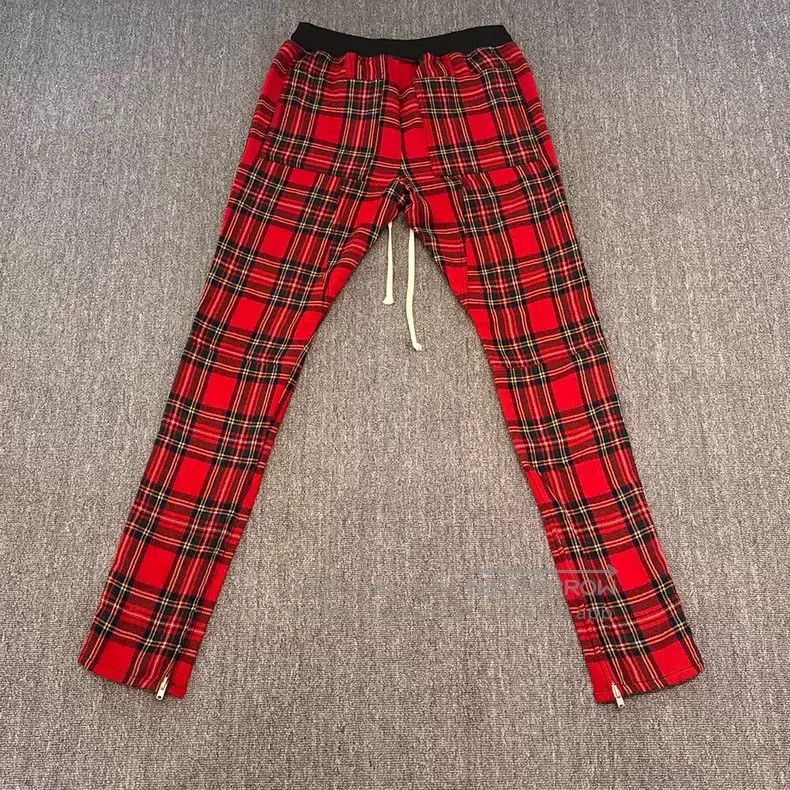 Fear of God fear of god 5th main line red plaid wool school pants Size US 32 / EU 48 - 7 Thumbnail