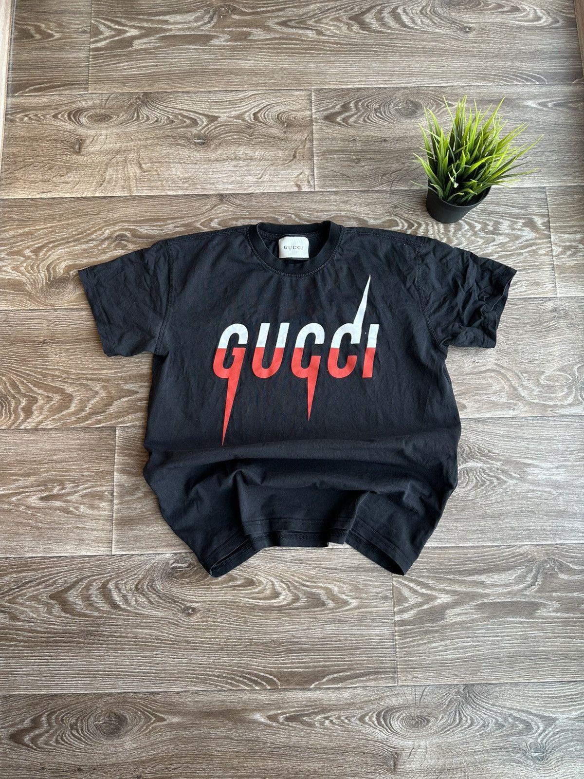Vintage 🔥 Vintage Big Logo Gucci Styled T Shirt Y2K Italy Size US S / EU 44-46 / 1 - 1 Thumbnail
