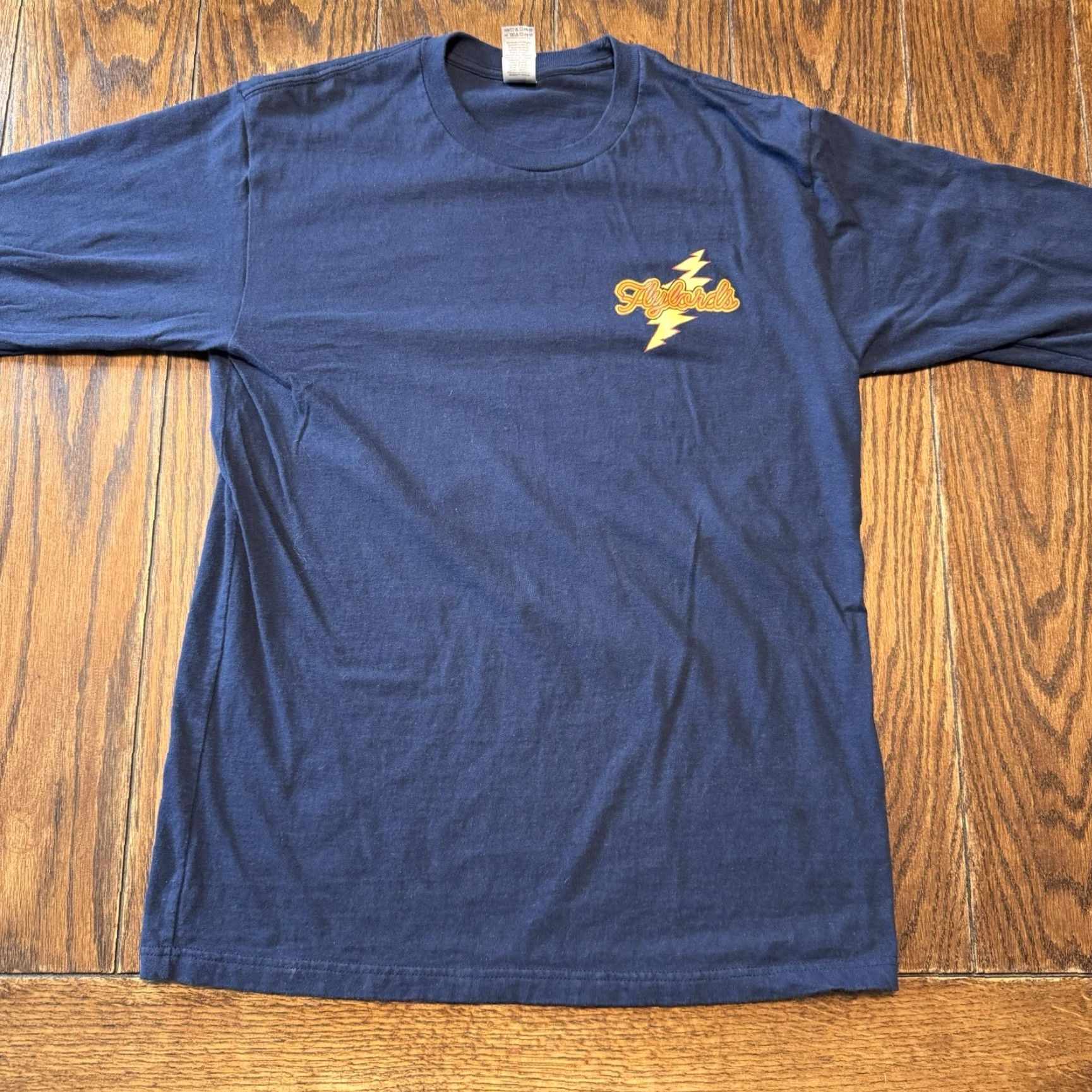 Vintage Flylords Grateful Dead Fishing Stealie Long Sleeve Shirt Large Mens Crew Neck Blue Cotton Knit Size US M / EU 48-50 / 2 - 5 Thumbnail