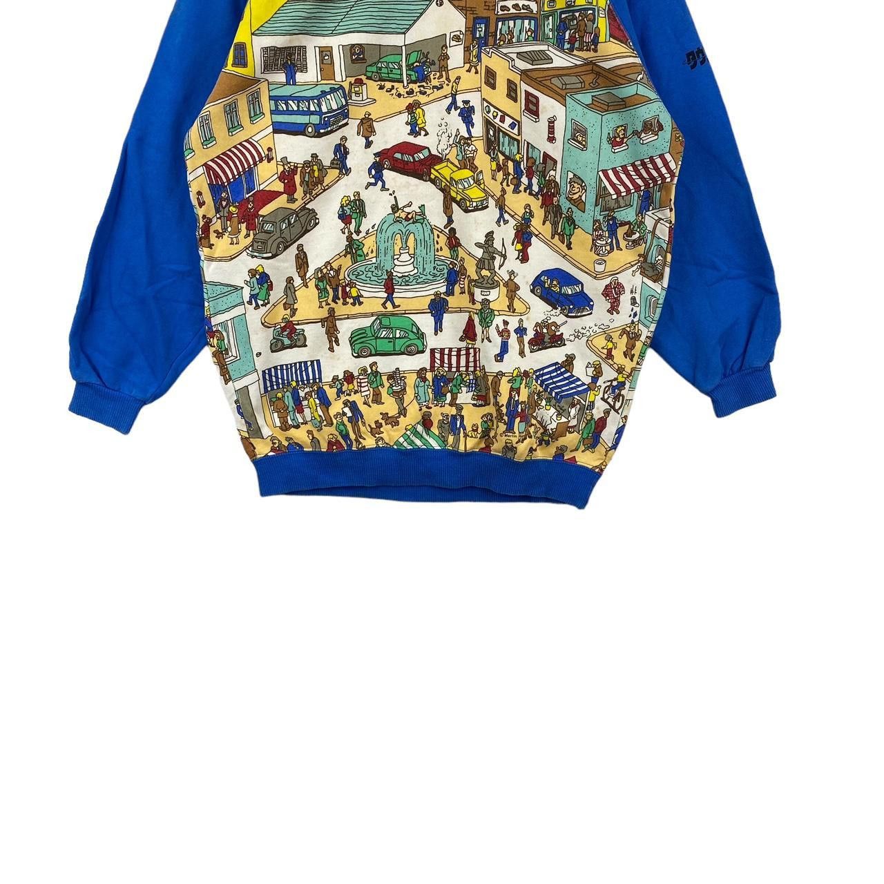 Vintage Vintage WHERE’S WALLY WALDO Puzzle Handford Sweatshirt Size L / US 10 / IT 46 - 4 Thumbnail