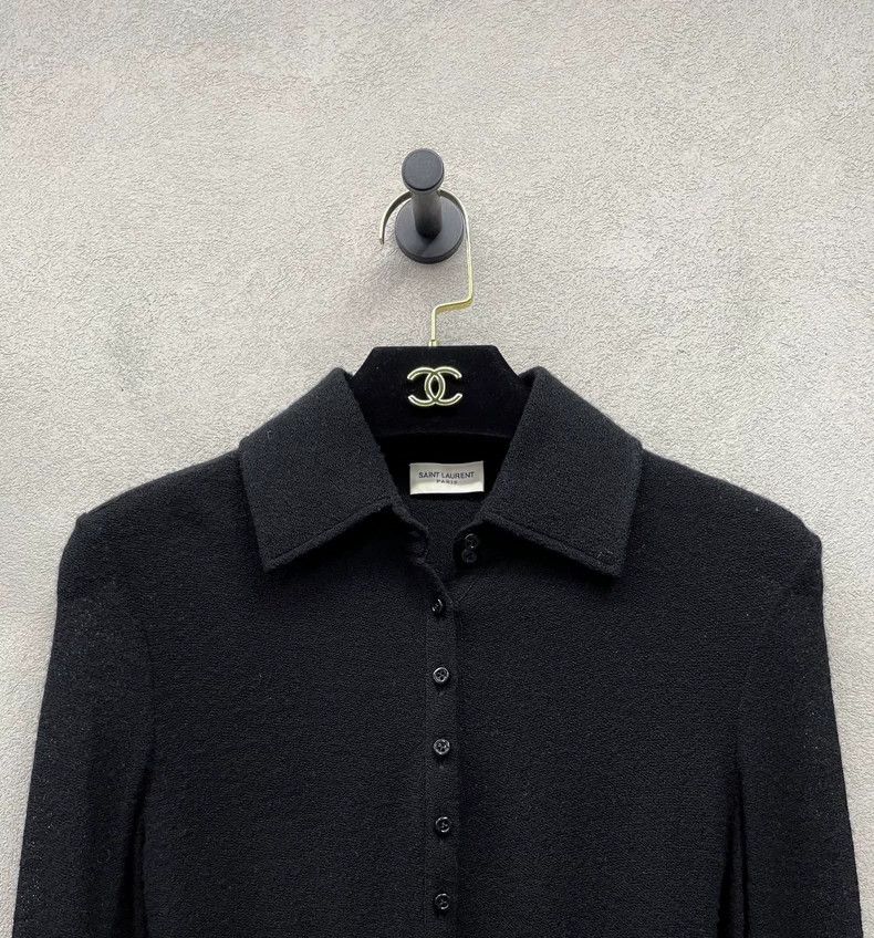Saint Laurent Paris Saint Laurent ParisSolid Straight Single Breasted Long Sle Size US S / EU 44-46 / 1 - 4 Thumbnail