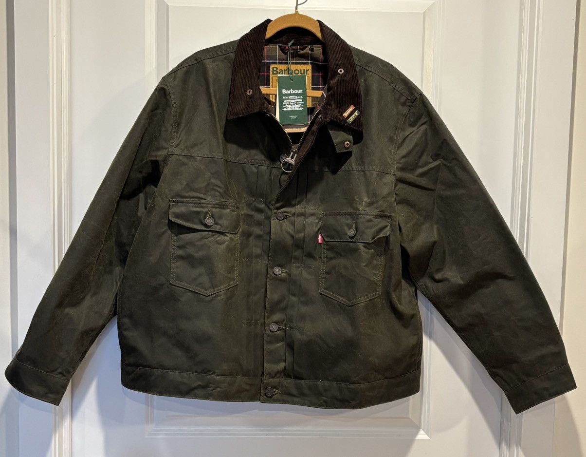 Barbour x Levi's Type II Waxed Jacket XXL New With Tags