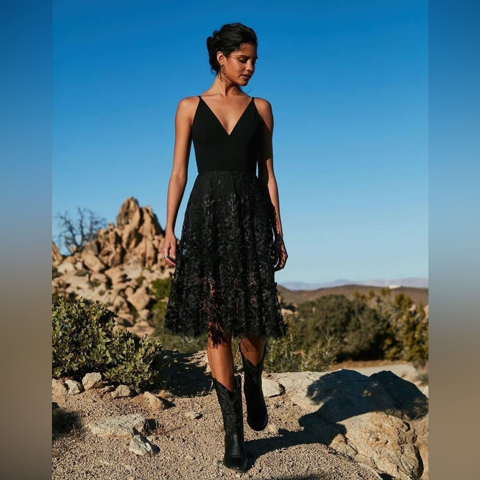 Dress the Population NWT Dress the Population Women's Darleen Black Dress size XL Size XL / US 12-14 / IT 48-50 - 11 Thumbnail
