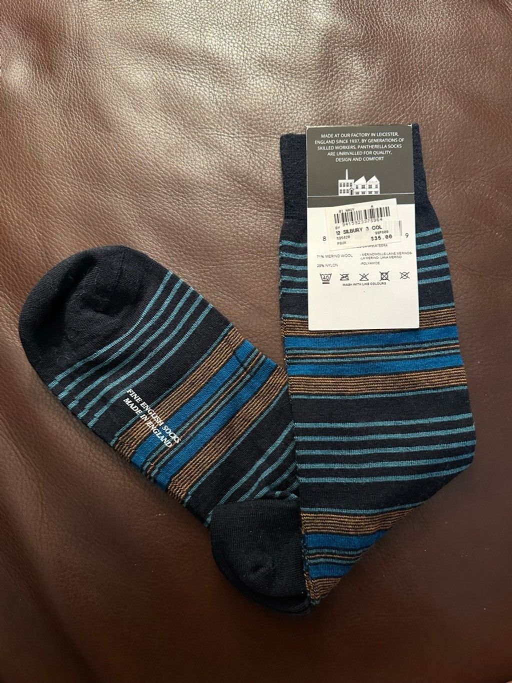 Pantherella Pantherelle Silsbury Merino Socks Medium Size ONE SIZE - 3 Thumbnail