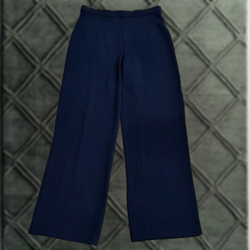 St. John Collection Women’s Santana Knit Pull On Pants Navy Blue Size 6 Dress Pants Woman Regular XS? Wait no.