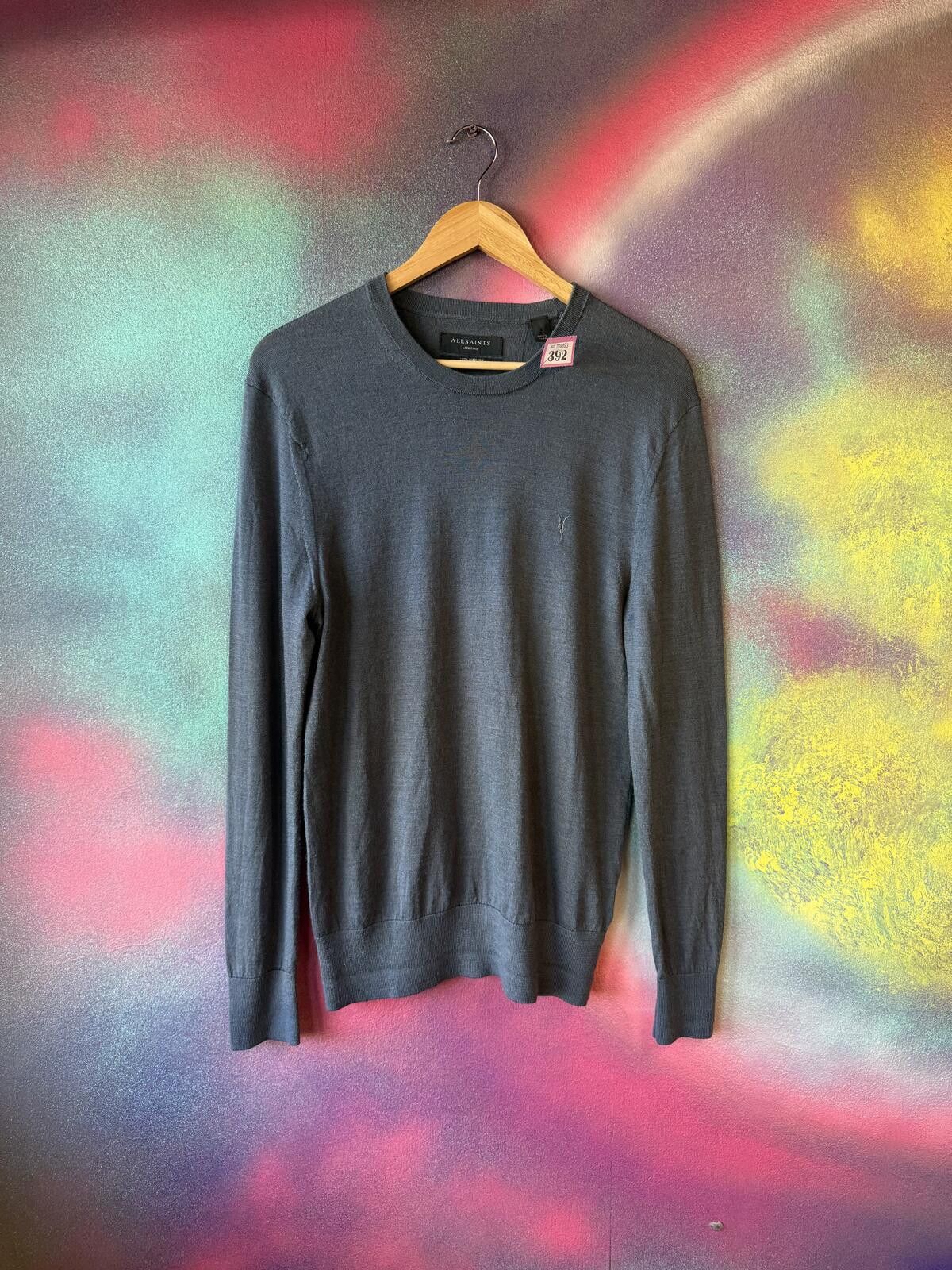 Allsaints Allsaints tonic long sleeve crew neck top - mark blue Size US M / EU 48-50 / 2 - 1 Thumbnail