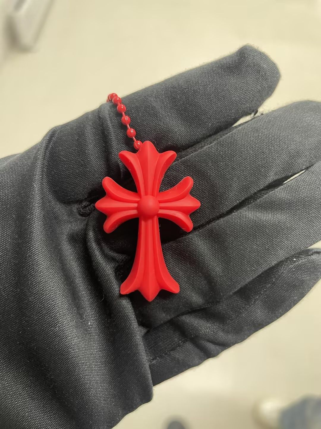 Chrome Hearts Chrome Hearts Resin Cross Pendant Ball Chain Necklace Size ONE SIZE - 8 Thumbnail