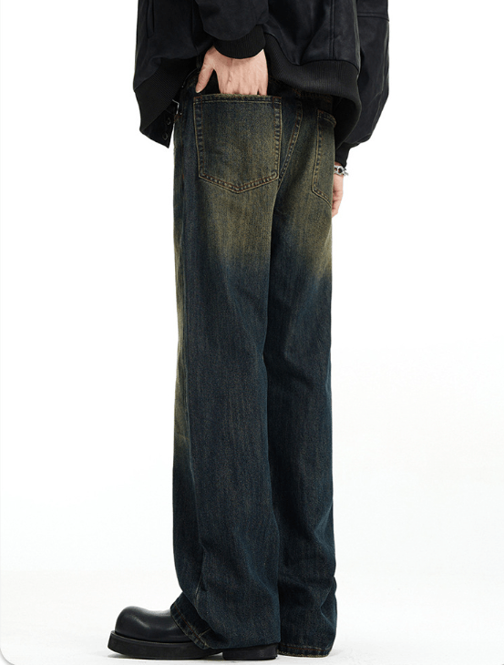 Japanese Brand × Jean Vintage distressed straight Cleanfit loose casual jeans Size US 32 / EU 48 - 4 Thumbnail
