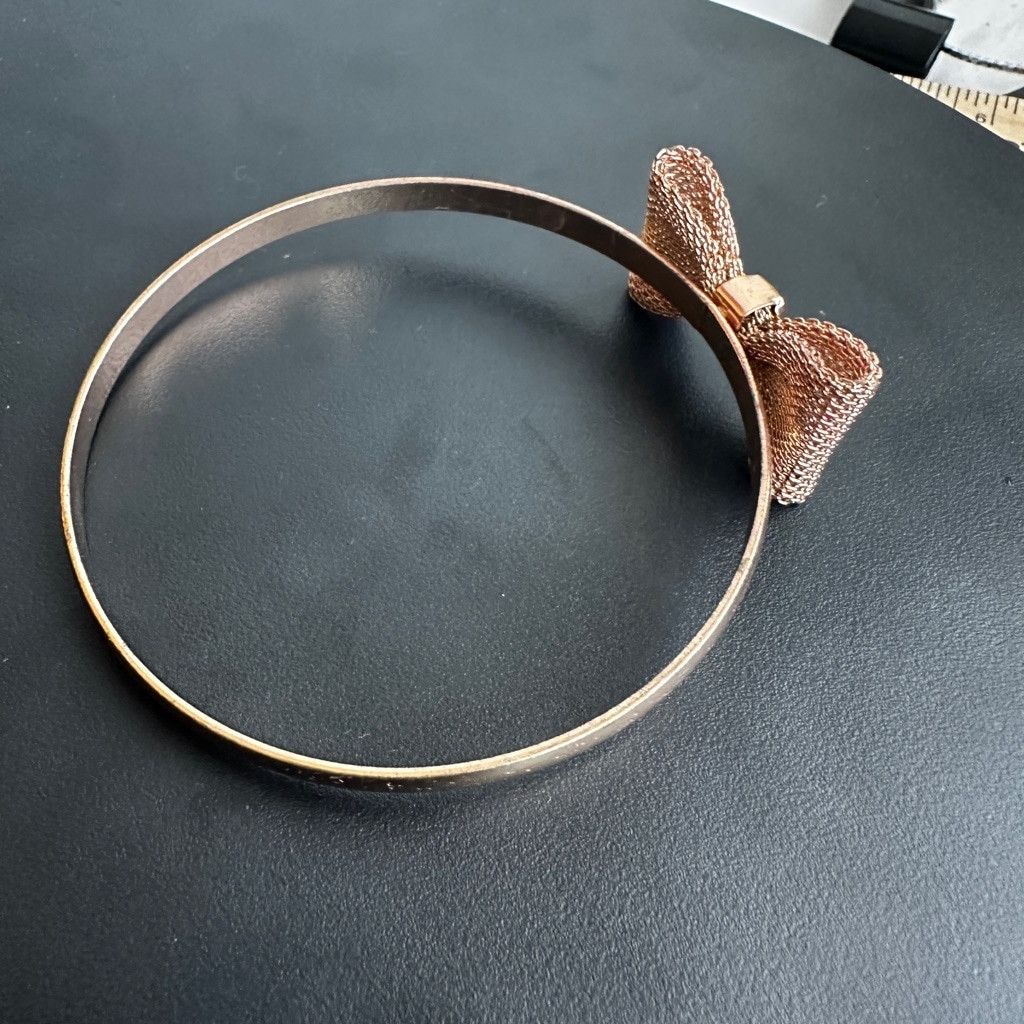 The Unbranded Brand Women's Unbranded Rose Gold Bow Bracelet Size ONE SIZE - 3 Thumbnail