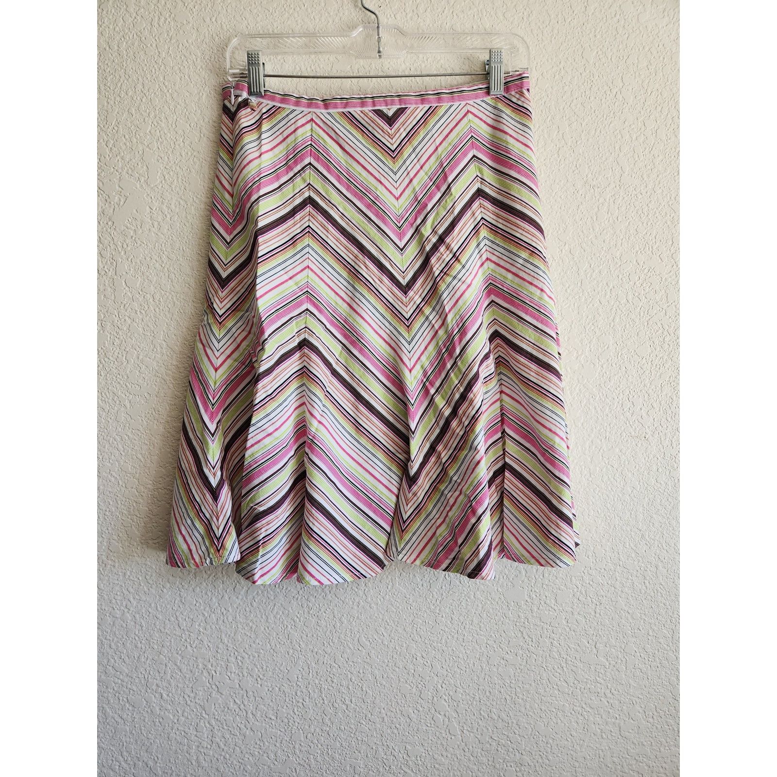 Other Y2k Tracy Evans Women's Striped Flowy Skirt 7 Size 28" / US 6 / IT 42 - 1 Thumbnail