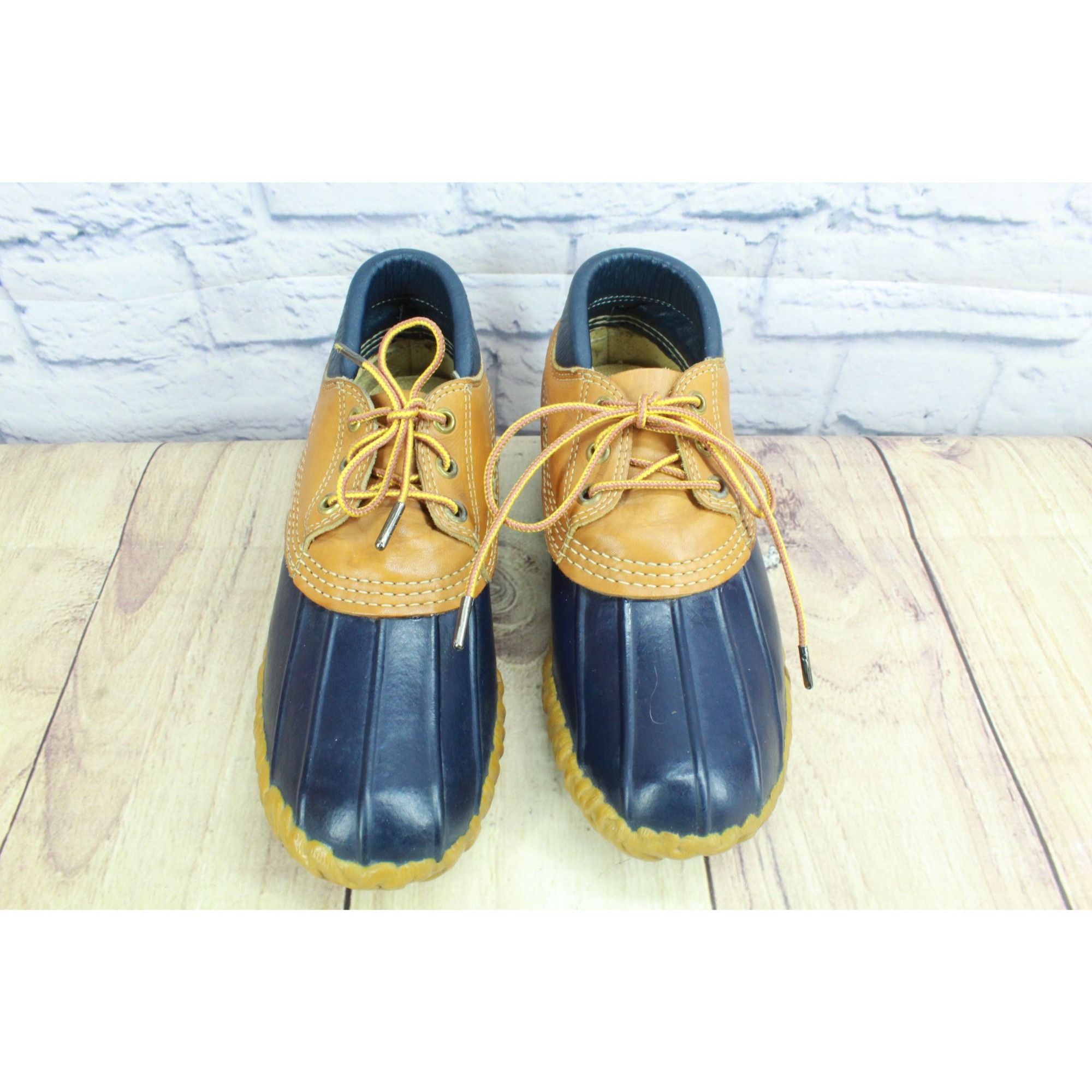 L.L. Bean Vintage LL Bean Maine Hunting Gumshoes Tan Navy Size US 7 / IT 37 - 5 Thumbnail