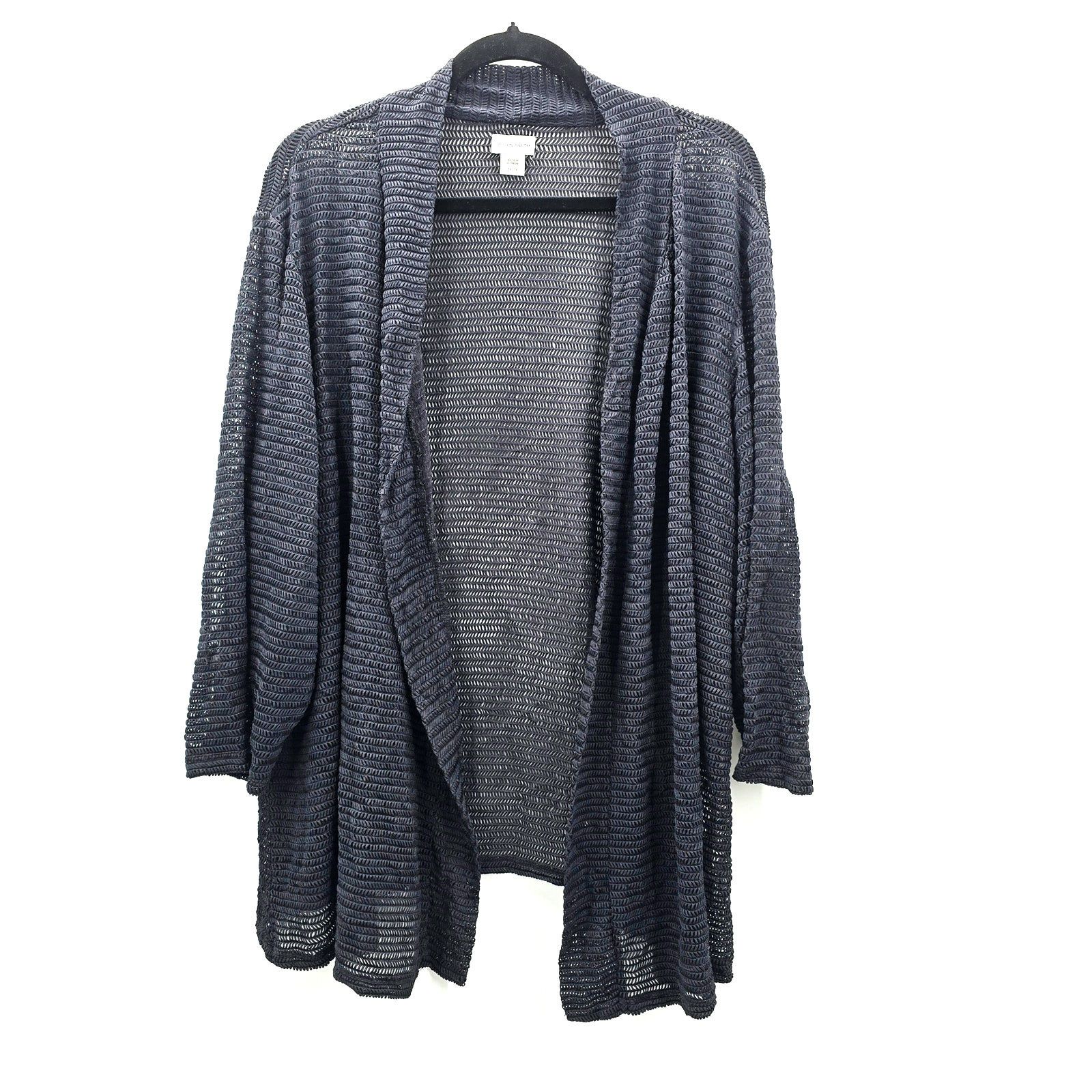 Other Jaclyn Smith Navy Blue Open Front Cardigan Sweater Plus 3XL Size 3XL / US 20-22 - 1 Thumbnail