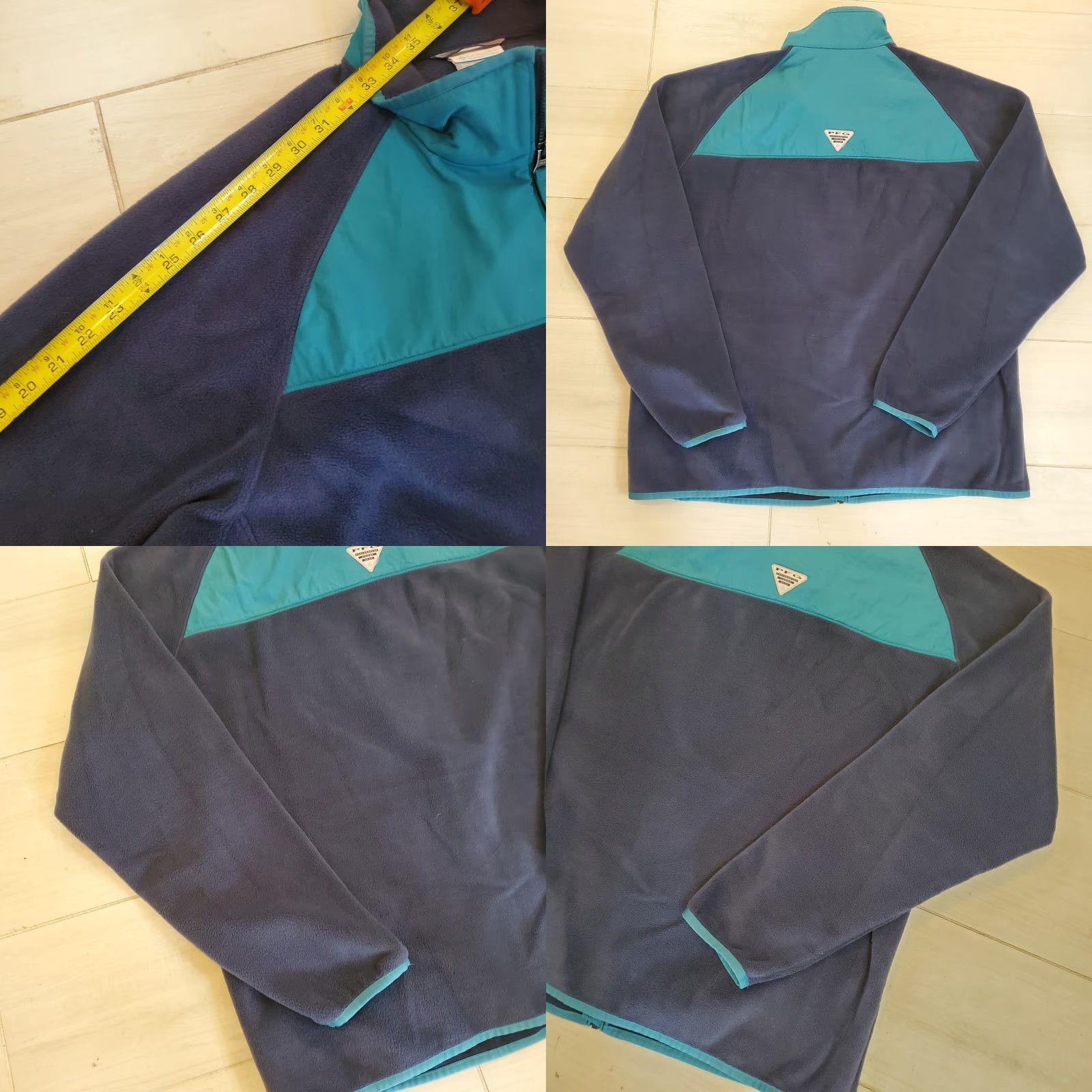 Vintage Columbia PFG Fleece Full Zip Jacket Mens Blue XL Sleeve Mock Neck Windstopper Jacket Size US XL / EU 56 / 4 - 8 Thumbnail