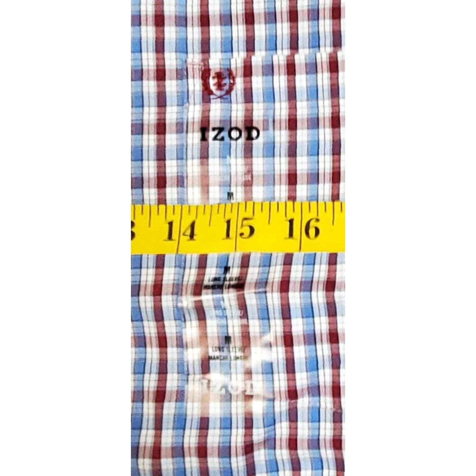 Izod IZOD Shirt Mens Medium Long Sleeve Button Up NWT Plaid M Size US M / EU 48-50 / 2 - 7 Thumbnail