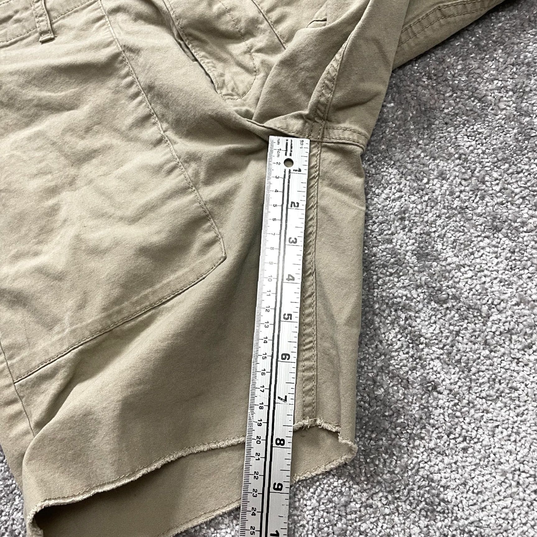 Vintage No Boundaries Bermuda Shorts Mens 34 Brown Cotton Chino Bermuda 8in Inseam Pockets Size US 34 / EU 50 - 3 Thumbnail