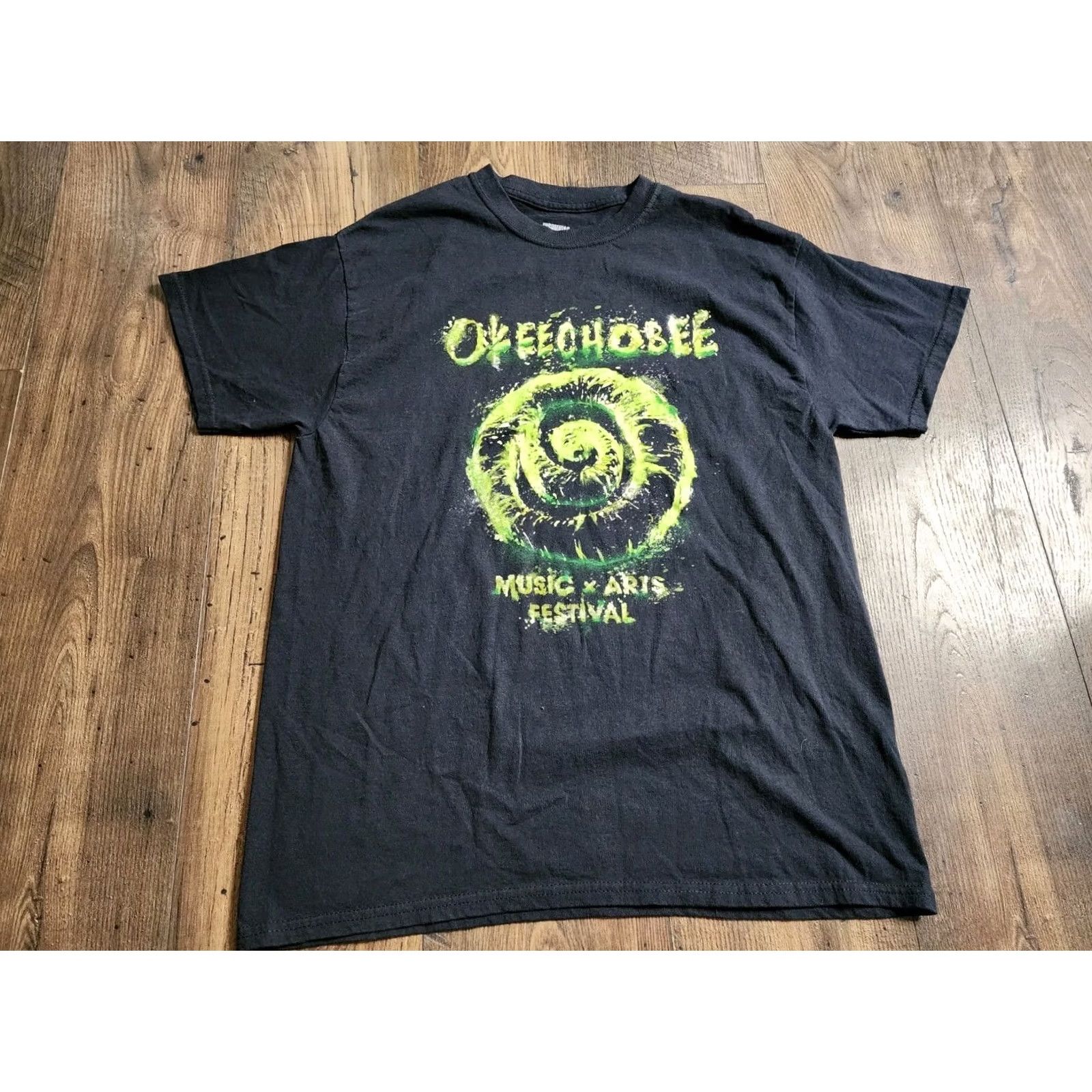 Vintage Insomniac T-Shirt Mens L Okeechobee Music x Arts Festival 2023 Black Cotton Crew Neck Short Sleeve Size US L / EU 52-54 / 3 - 5 Thumbnail