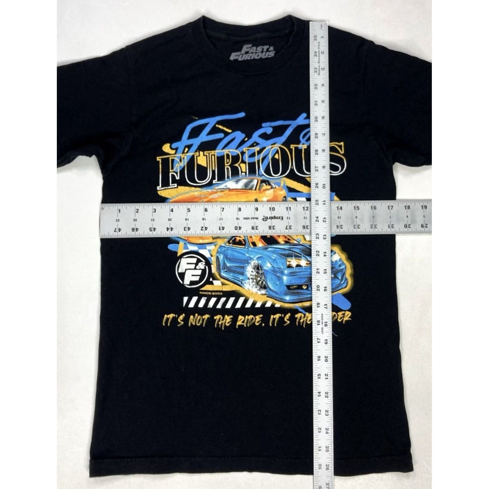 Vintage Fast & Furious T-Shirt Men Small Black It's Not The Ride It's The Rider Movie Size US S / EU 44-46 / 1 - 6 Thumbnail