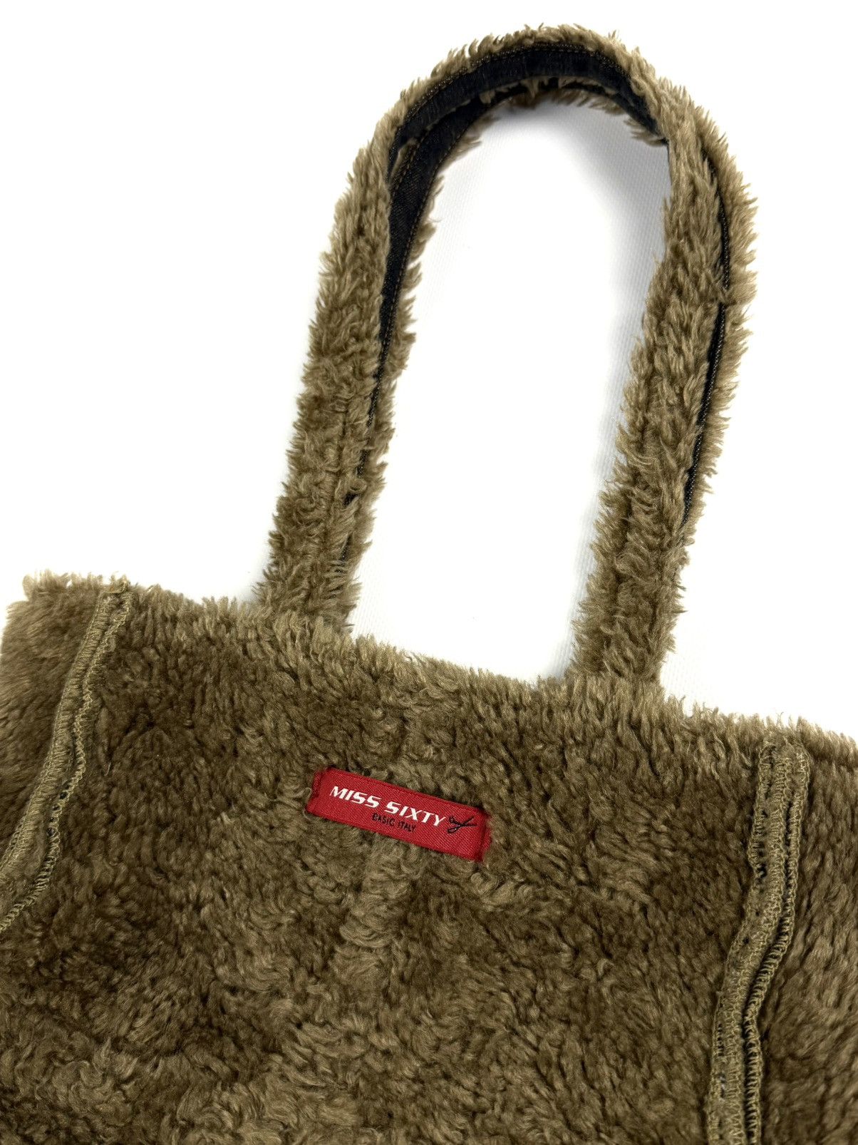 Miss Sixty Miss Sixty Y2K Denim Fur Shoulder Bag Archive Rare McBling Size ONE SIZE - 13 Thumbnail