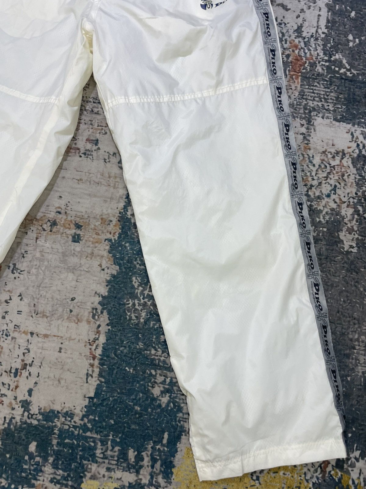 Japanese Brand Vtg Piko Off White Side Tape Trackpants Size US 28 / EU 44 - 7 Thumbnail
