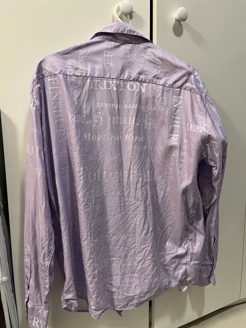 Martine Rose Martine Rose Silver thread embroidered shirt Size US XS / EU 42 / 0 - 6 Thumbnail