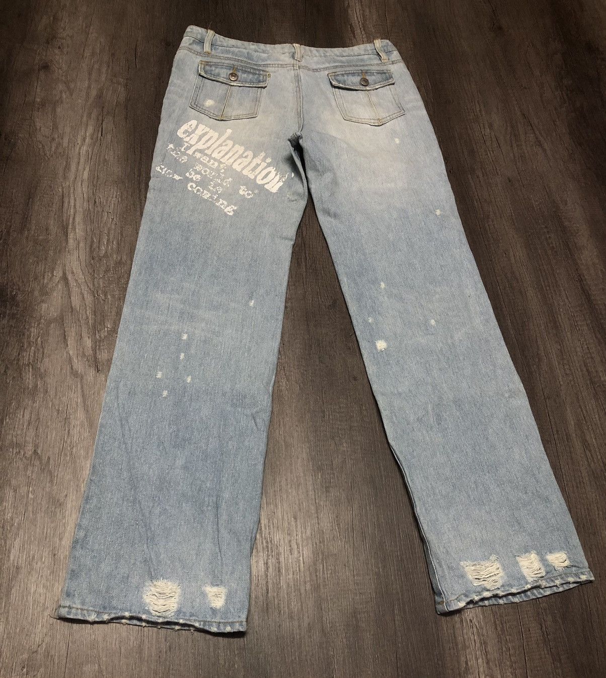Japan Blue × Japanese Brand SKY BOMBER 391B08 Distressed Jeans Size US 32 / EU 48 - 15 Thumbnail